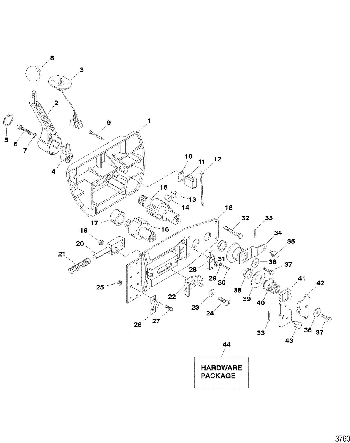 SPORTJET 175 XR2 JET DRIVE Remote Control Assembly(802755)