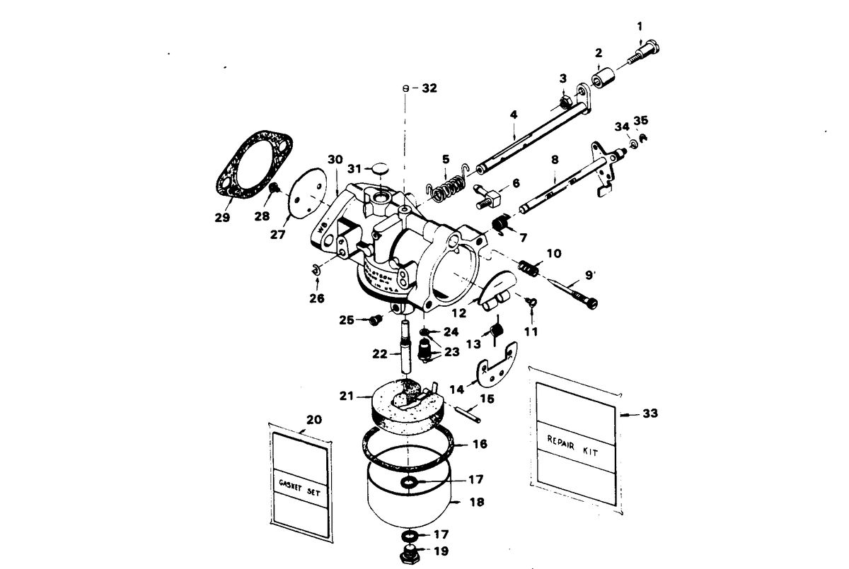 CHRYSLER 20 H.P. CARBURETOR