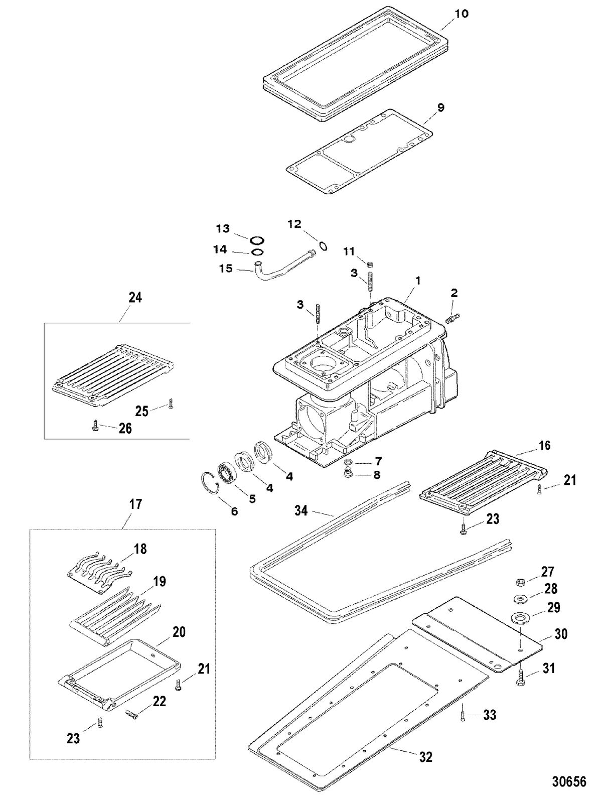 SPORTJET 240 EFI JET DRIVE Jet Drive Housing Components