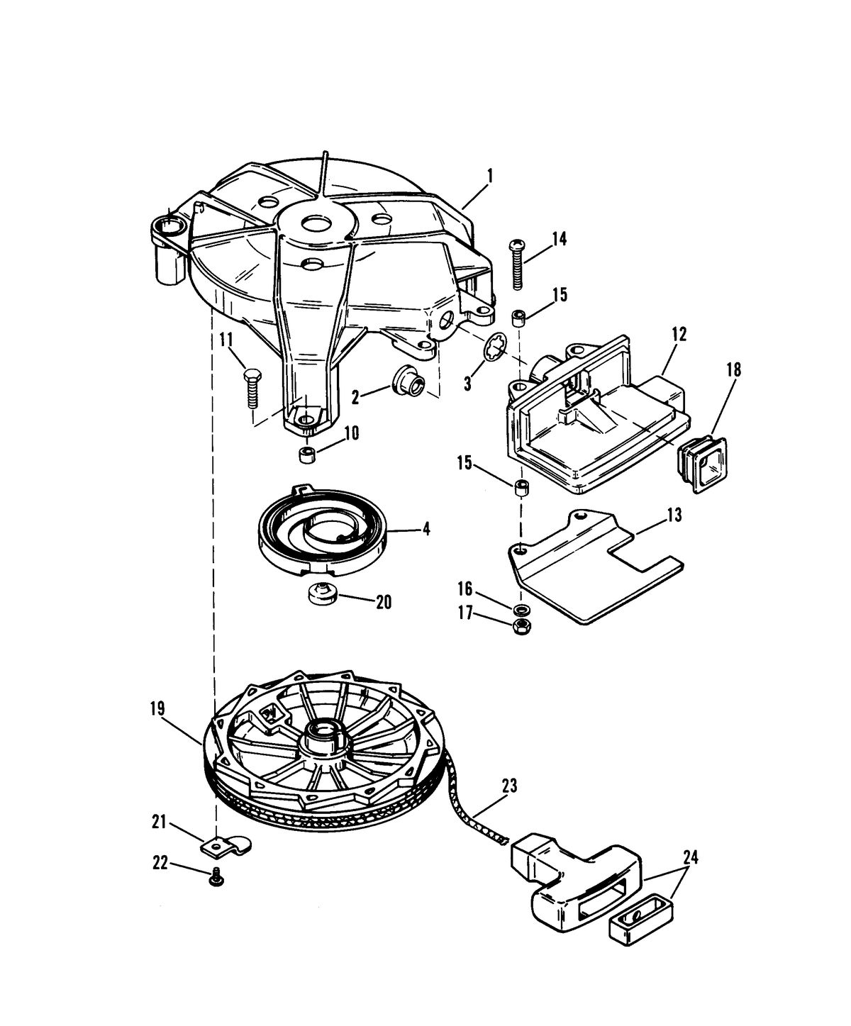 RACE OUTBOARD 10 XS MANUAL STARTER