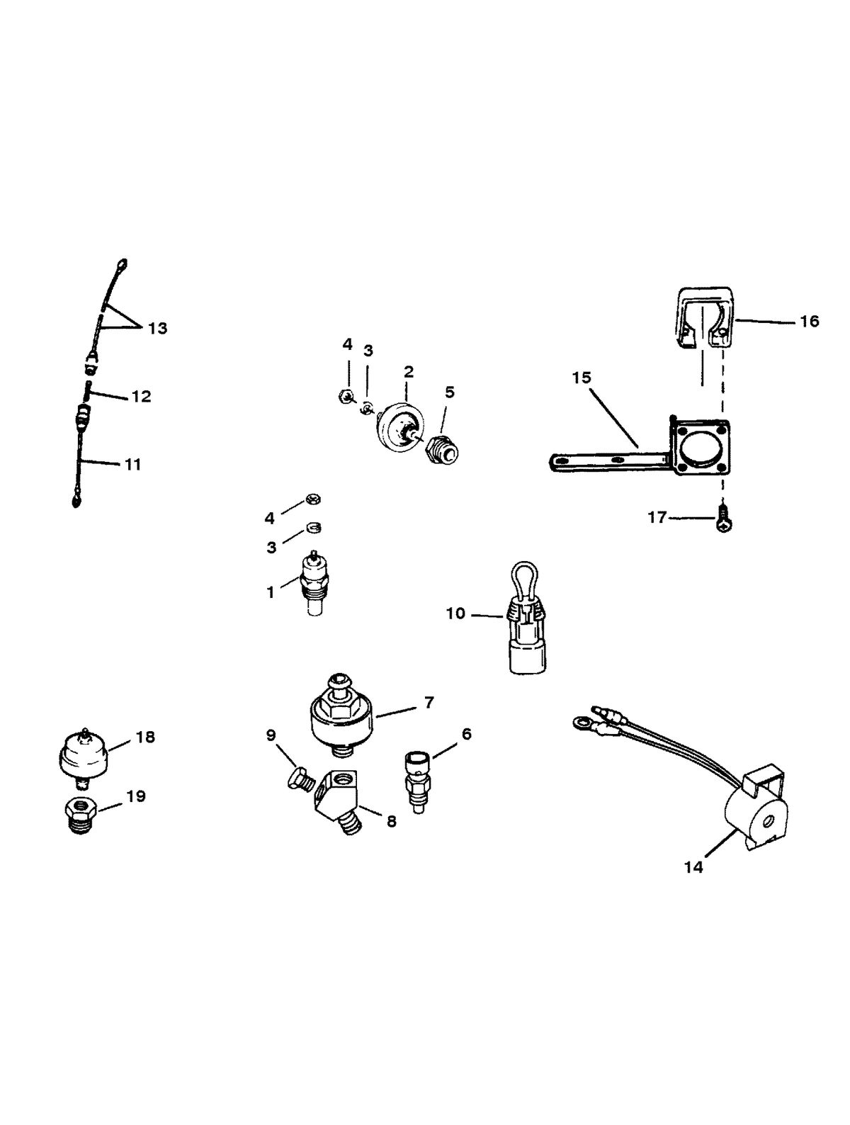 MERCRUISER 5.7L/LX TBI ALPHA & BRAVO(2BBL/4BBL) SENDERS AND SENSORS