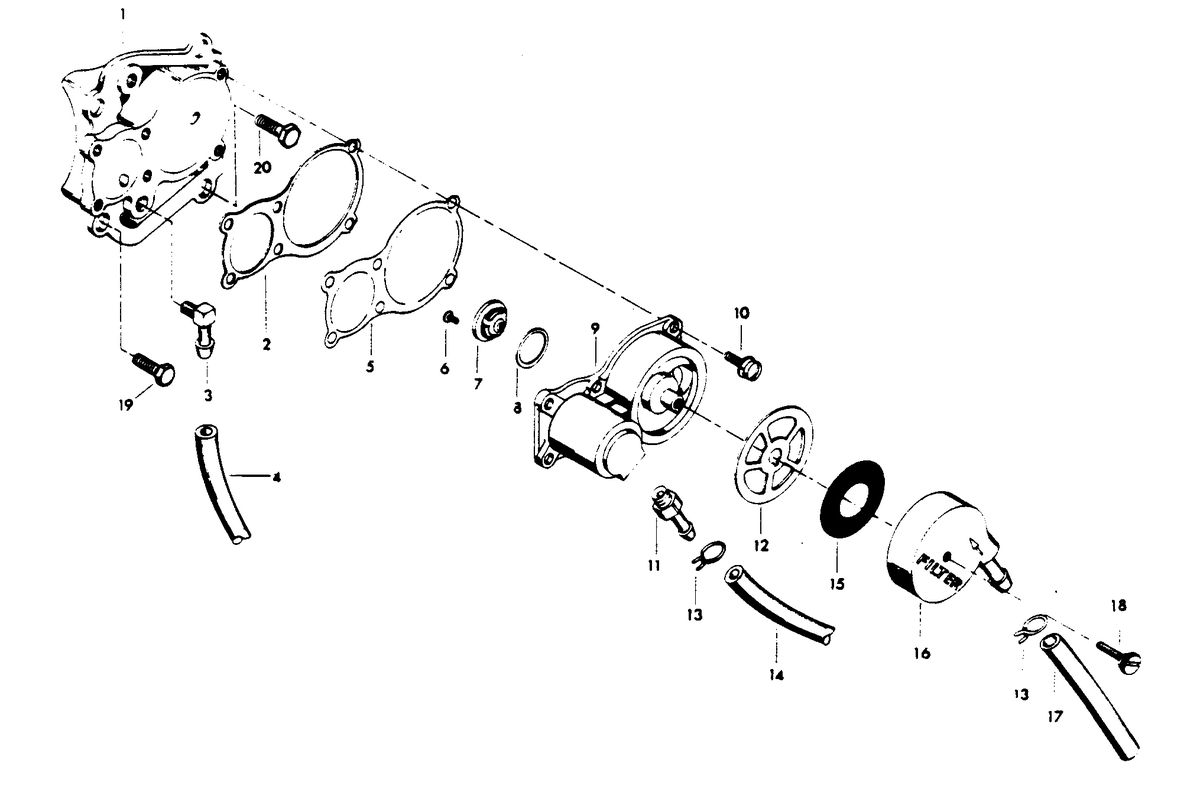 CHRYSLER 35/45 H.P. FUEL PUMP
