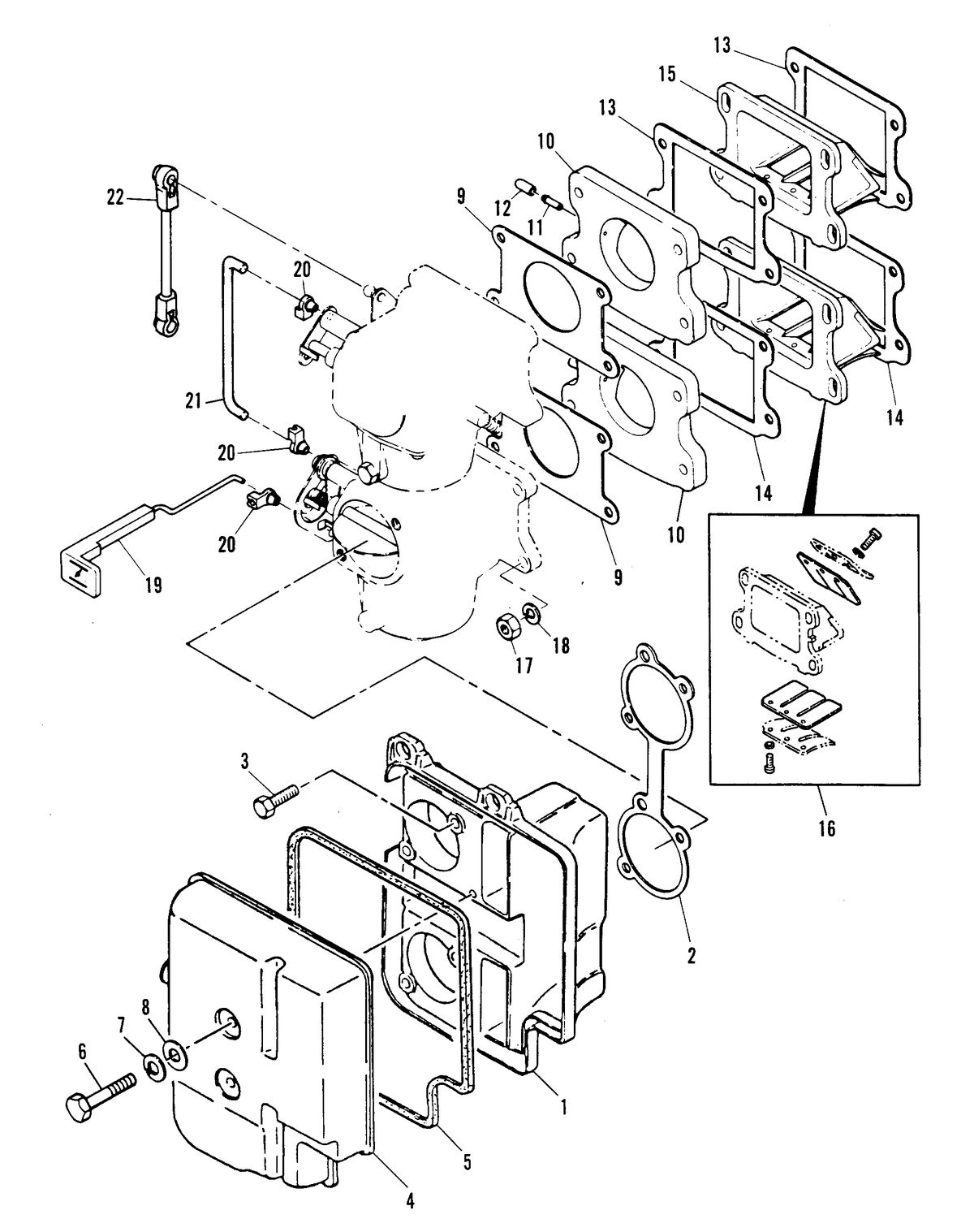 MARINER MARINER W48 INTAKE MANIFOLD