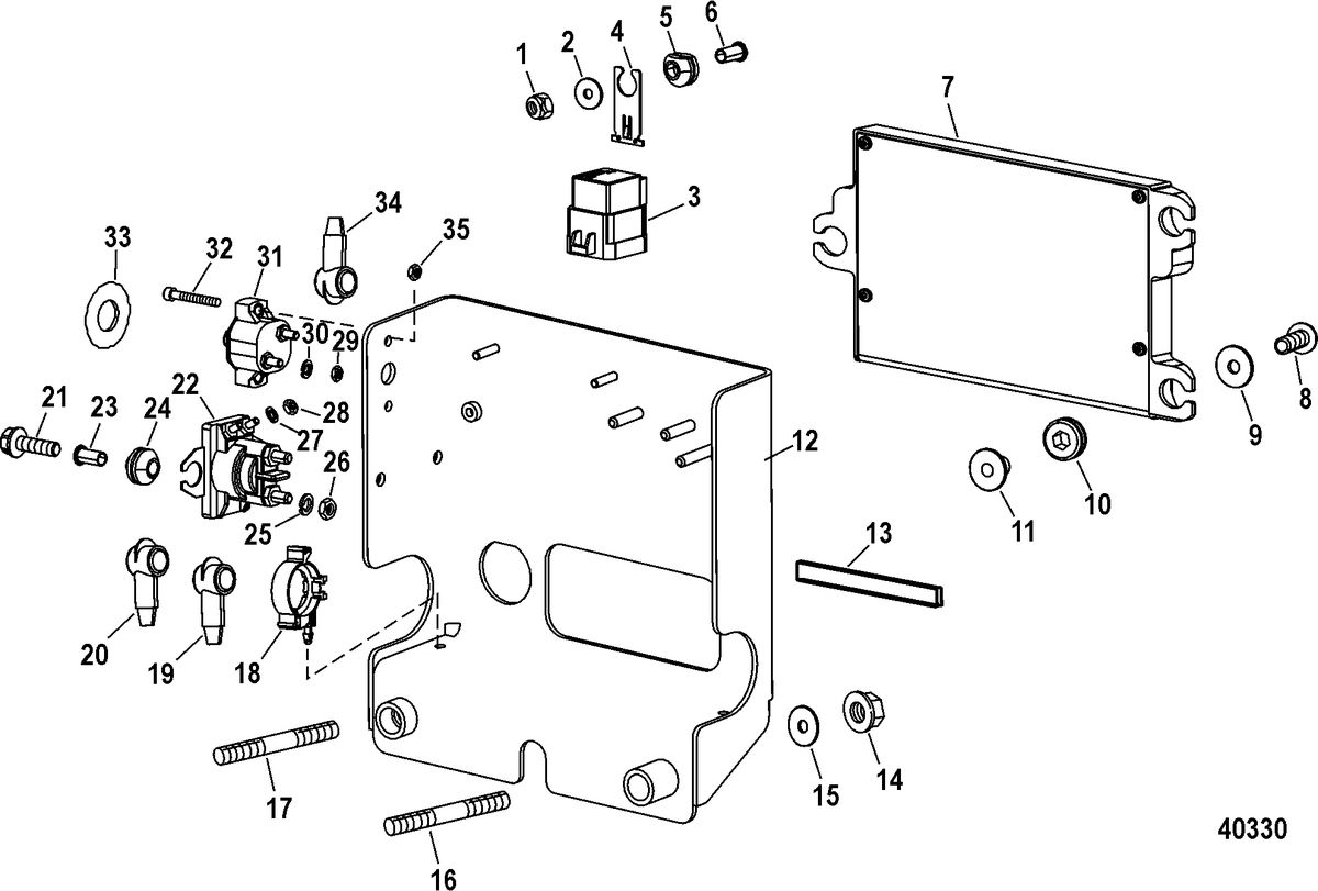 RACE STERNDRIVE 600 SCI Electrical Components(Mounting Box)
