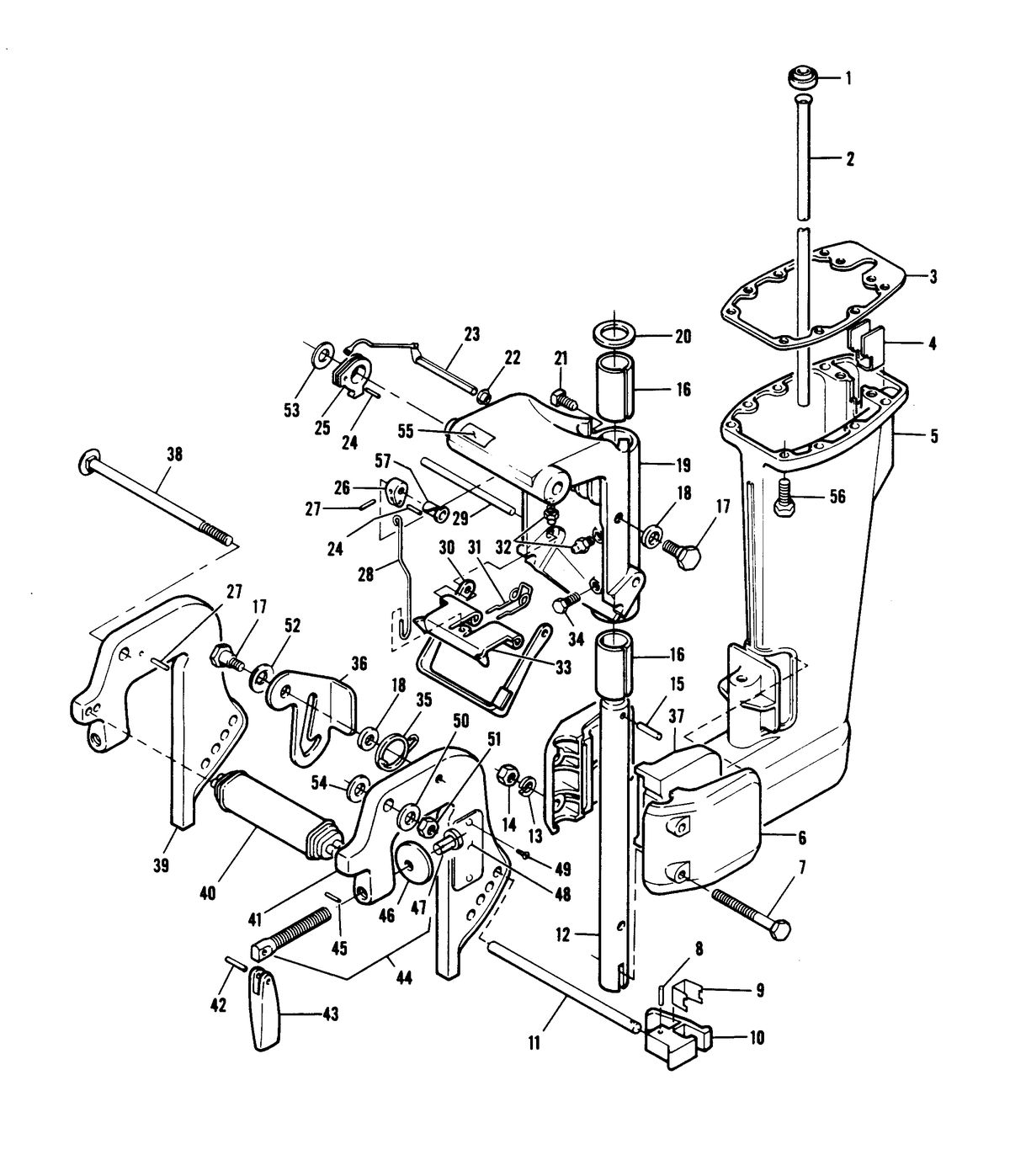 CHRYSLER 6 H.P. MOTOR LEG