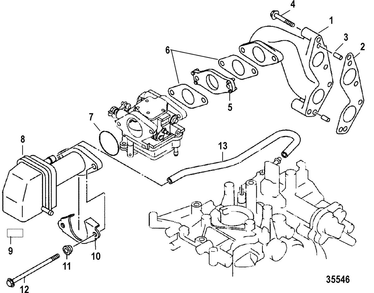 MERCURY/MARINER 15 (4-STROKE) Intake