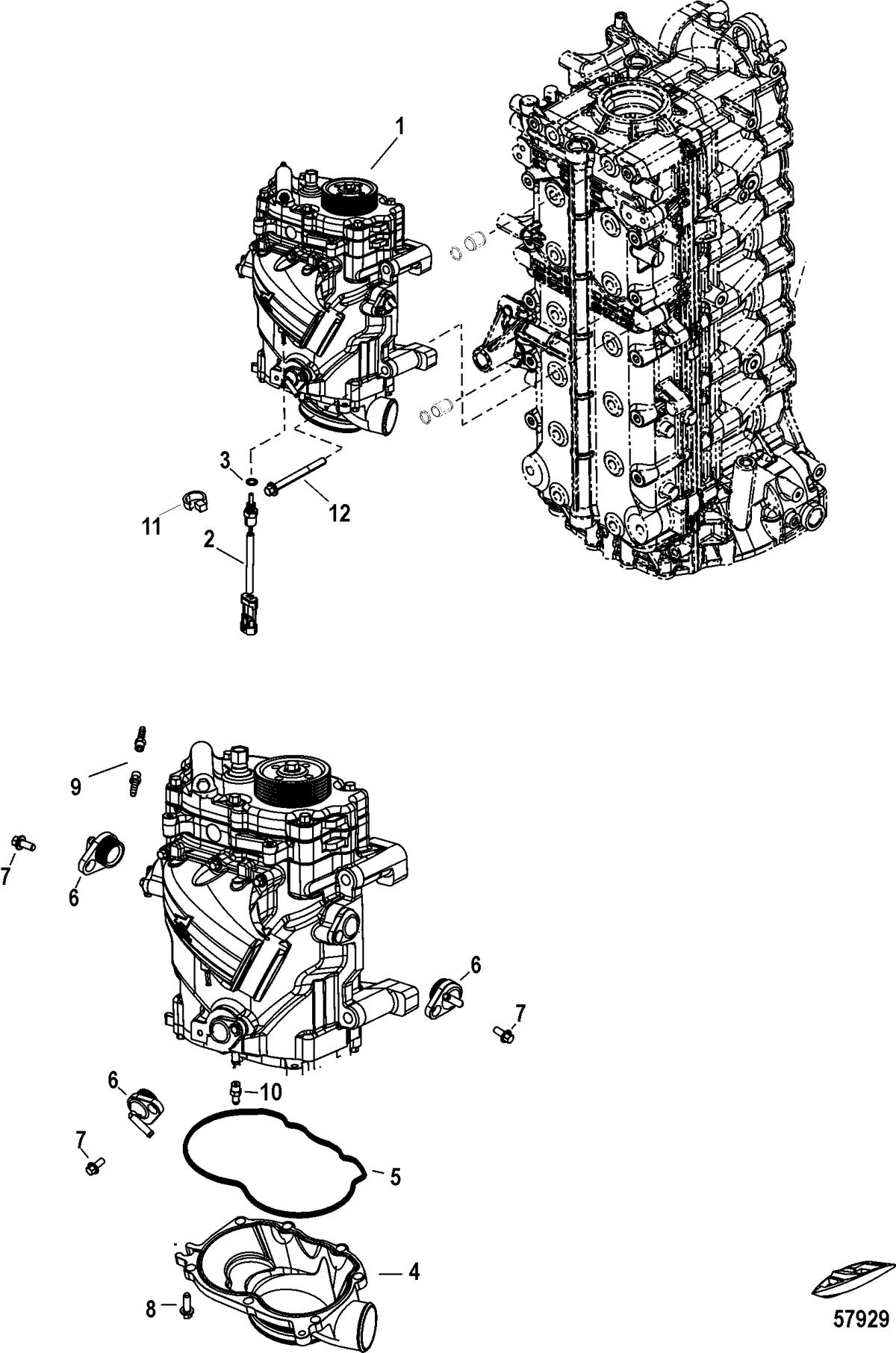 MERCURY/MARINER 350/350 PRO/400R VERADO (4-STROKE)(6 CYLINDER) SuperCharger