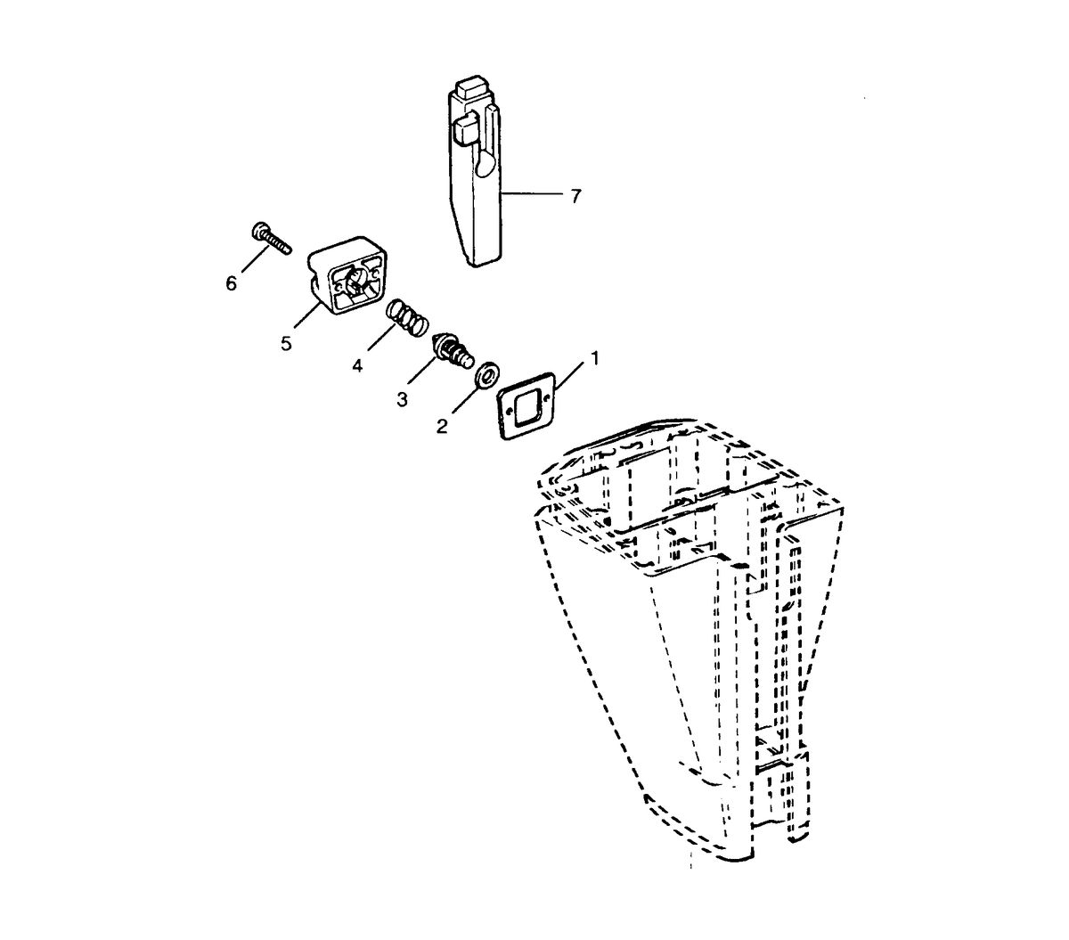 SEARS 9.9 H.P. STD. 20" LEG OUTBOARD MOTOR THERMOSTAT