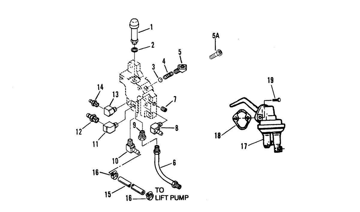 MERCRUISER D7.3L/270 DIESEL ENGINE (STERN DRIVE/INBOARD) PRIMER PUMP