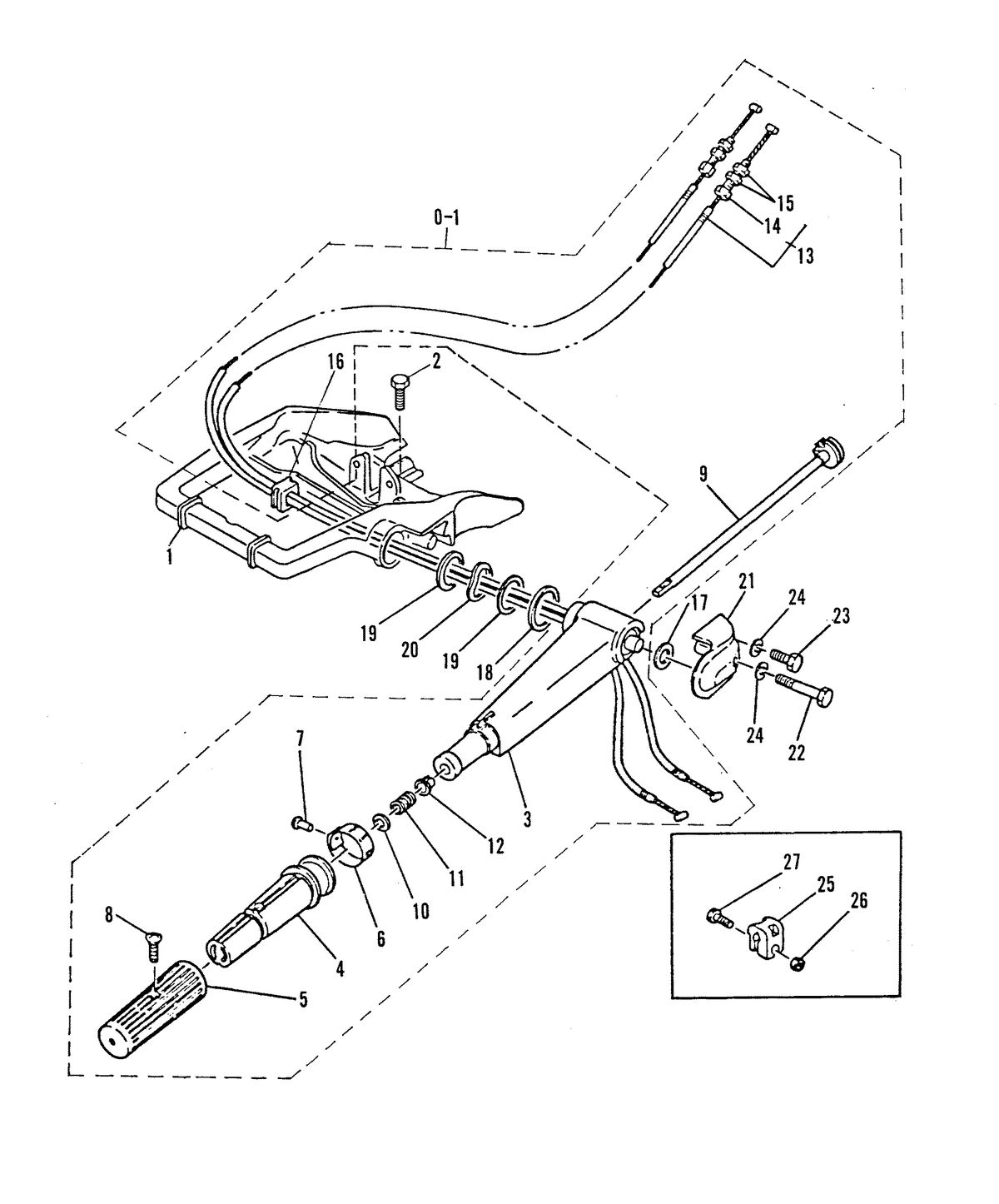 MARINER 25 HP STEERING HANDLE
