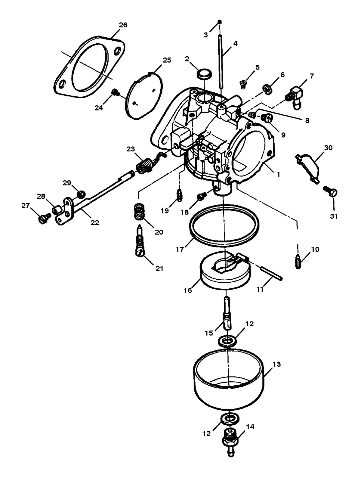FORCE FORCE 75 H.P. CARBURETOR