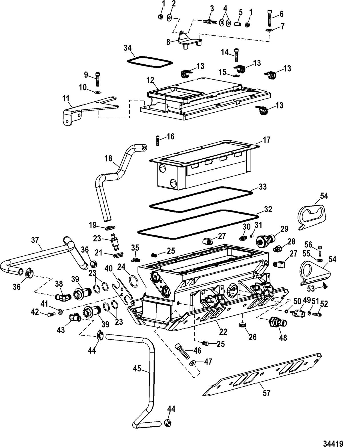 RACE STERNDRIVE 600 SCI Intake Components(Intercooler And Manifold)