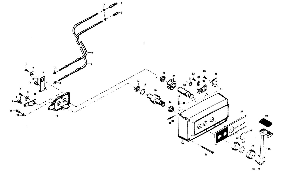 CHRYSLER 45 H.P. REMOTE CONTROL