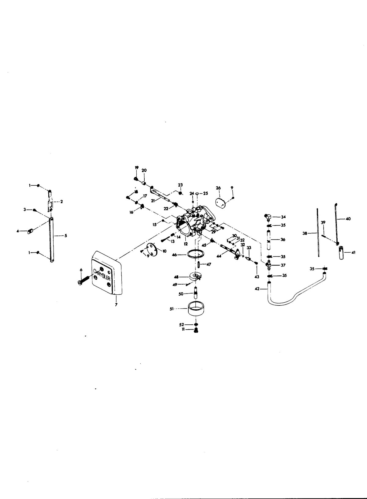 CHRYSLER 115 H.P. CARBURETOR
