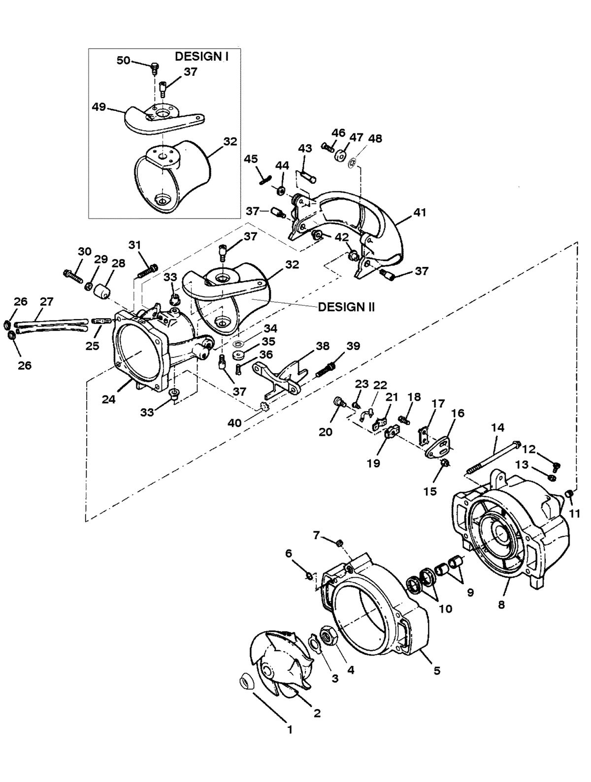 SPORTJET SPORT JET 95 XR NOZZLE/RUDDER COMPONENTS