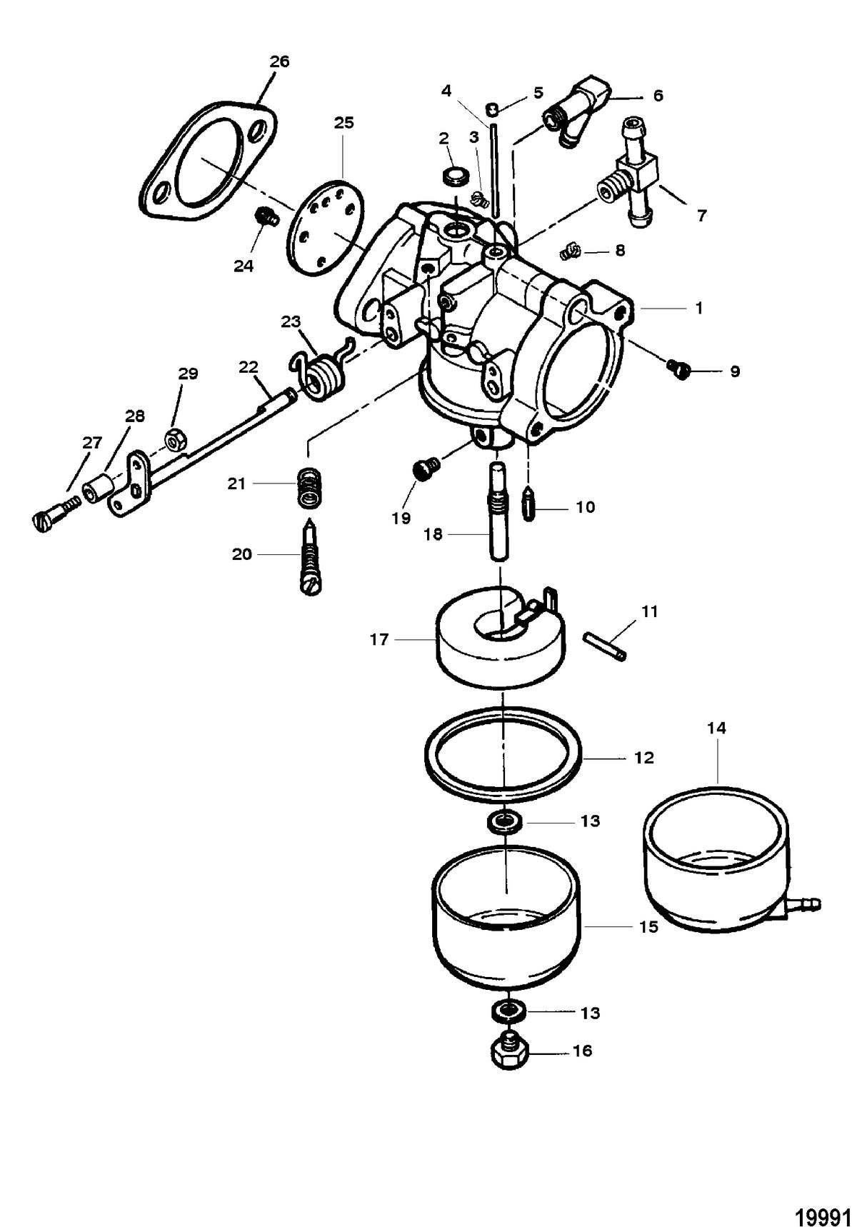 FORCE FORCE 90 H.P. Carburetor