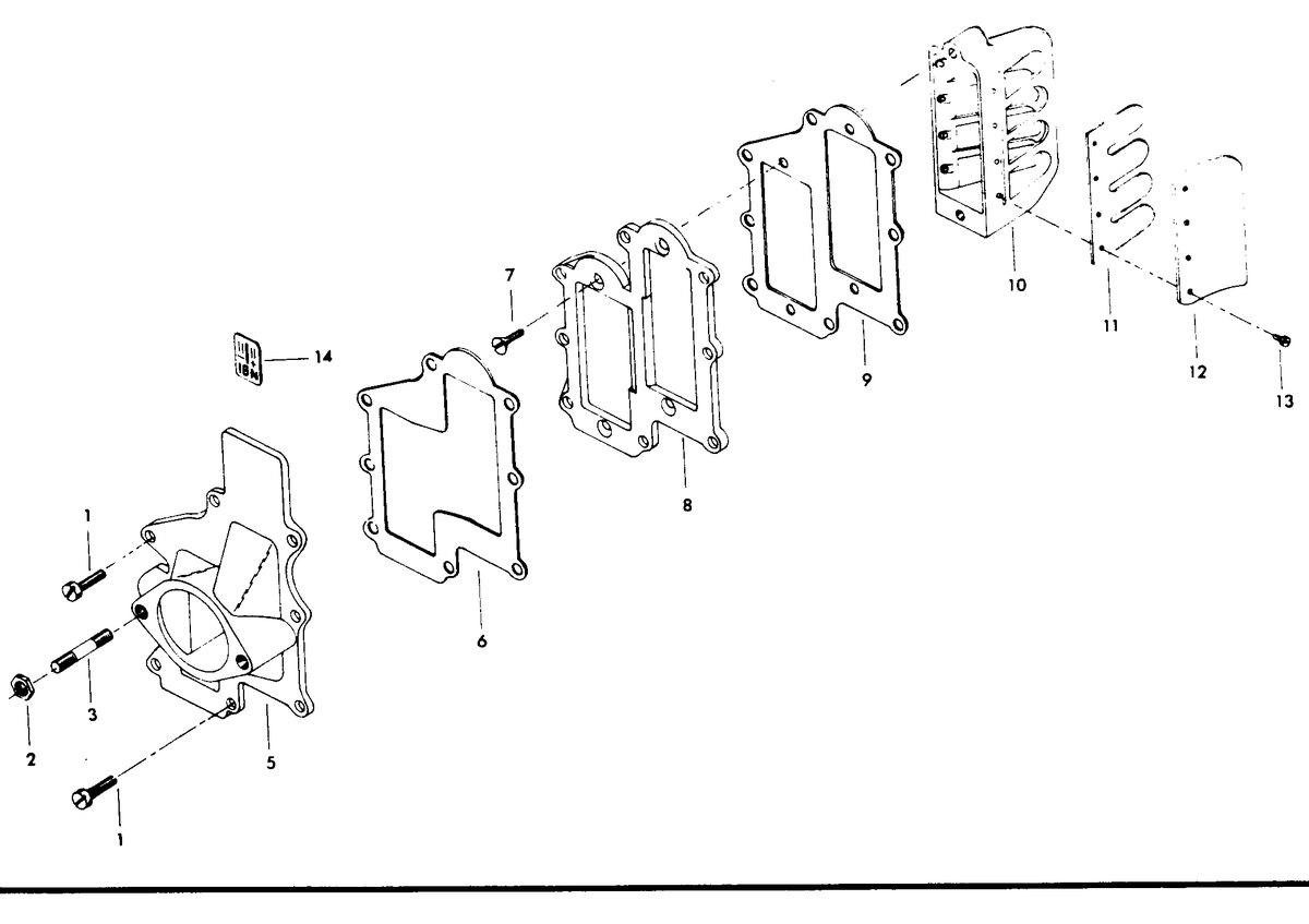 CHRYSLER 55 H.P. REED PLATE