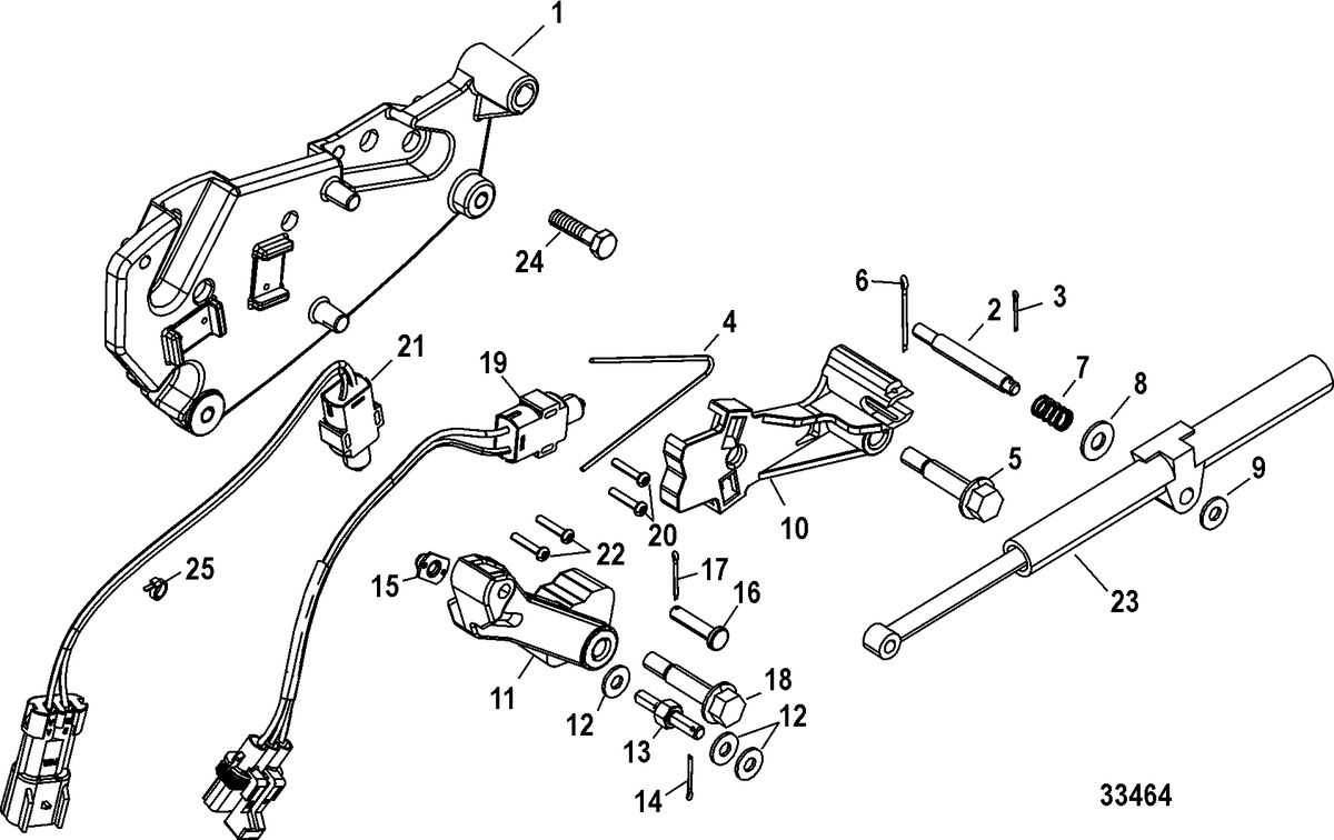 MERCRUISER VAZER Shift Bracket