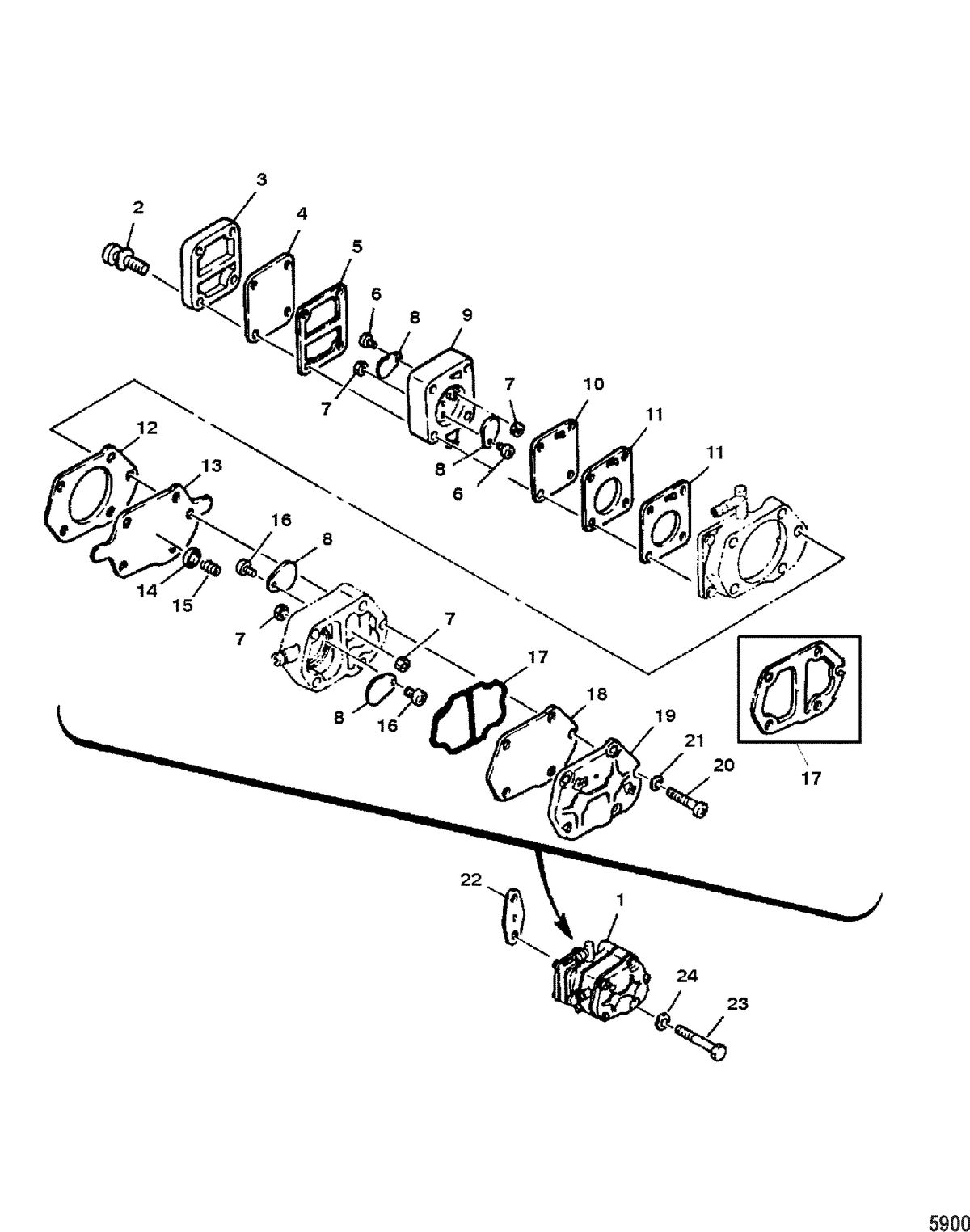 MARINER 40HP KEROSENE Fuel Pump