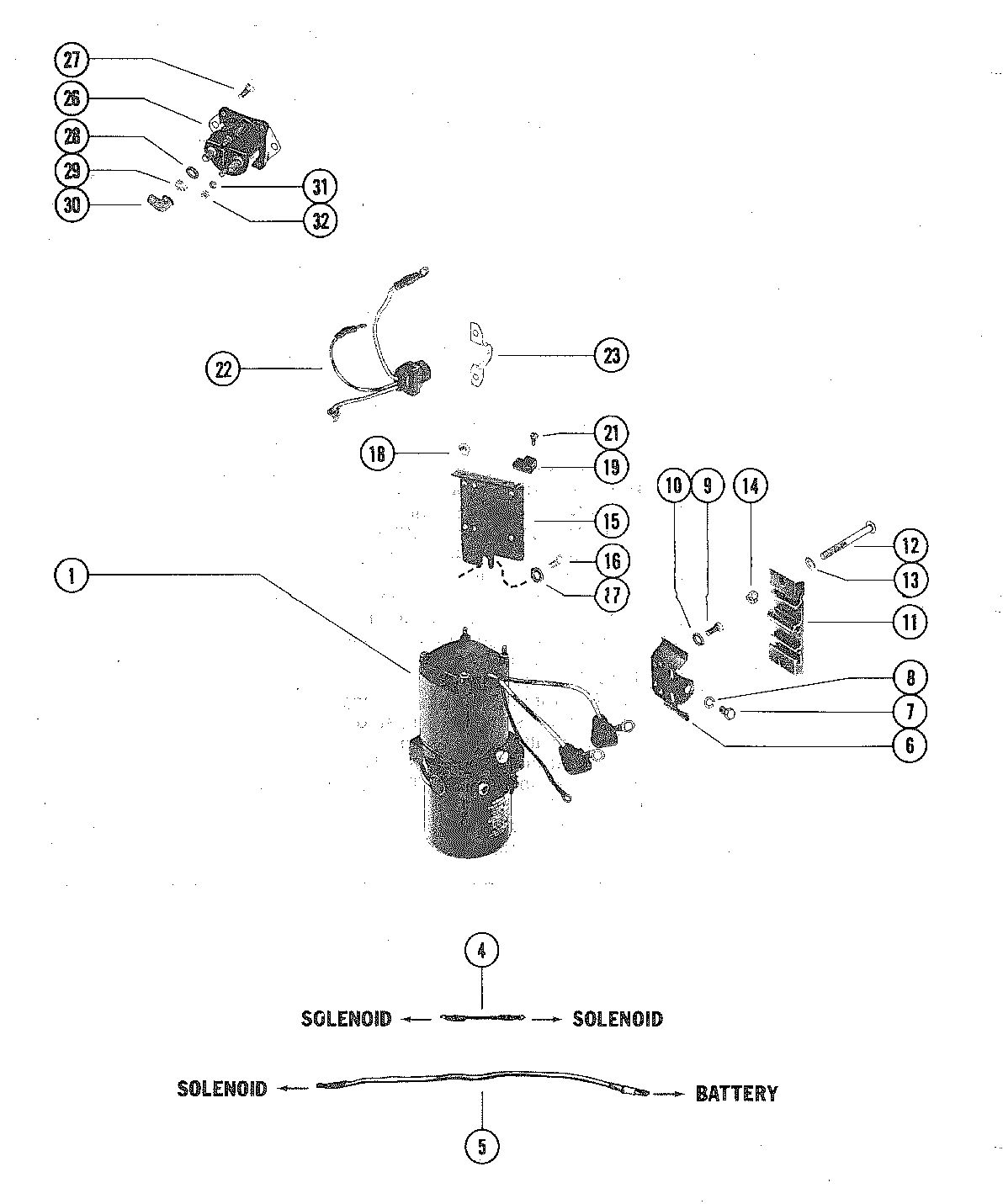 MERCURY MERC V-225 HYDRAULIC PUMP AND MOUNTING BRACKETS
