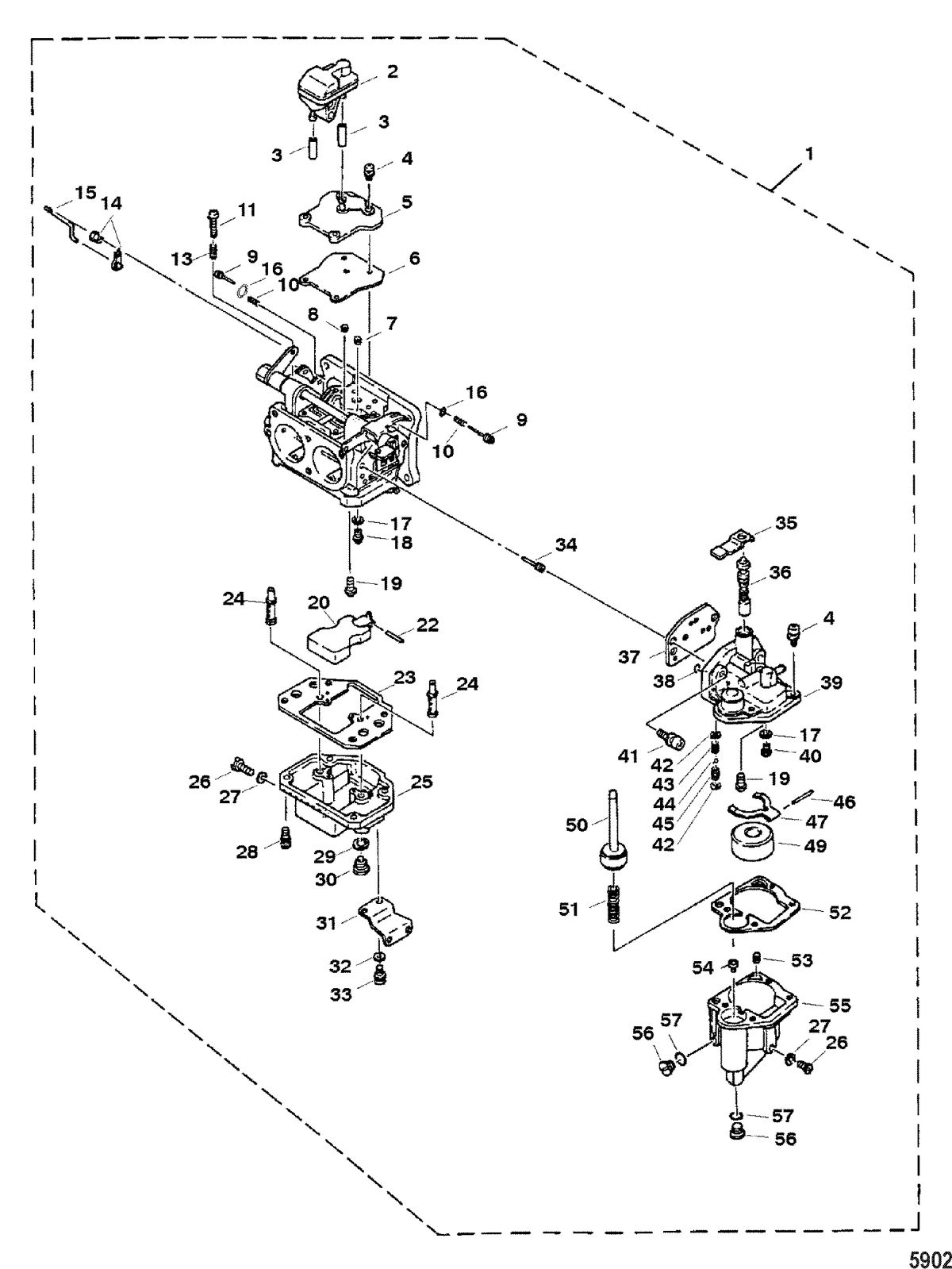 MARINER 40HP KEROSENE Carburetor
