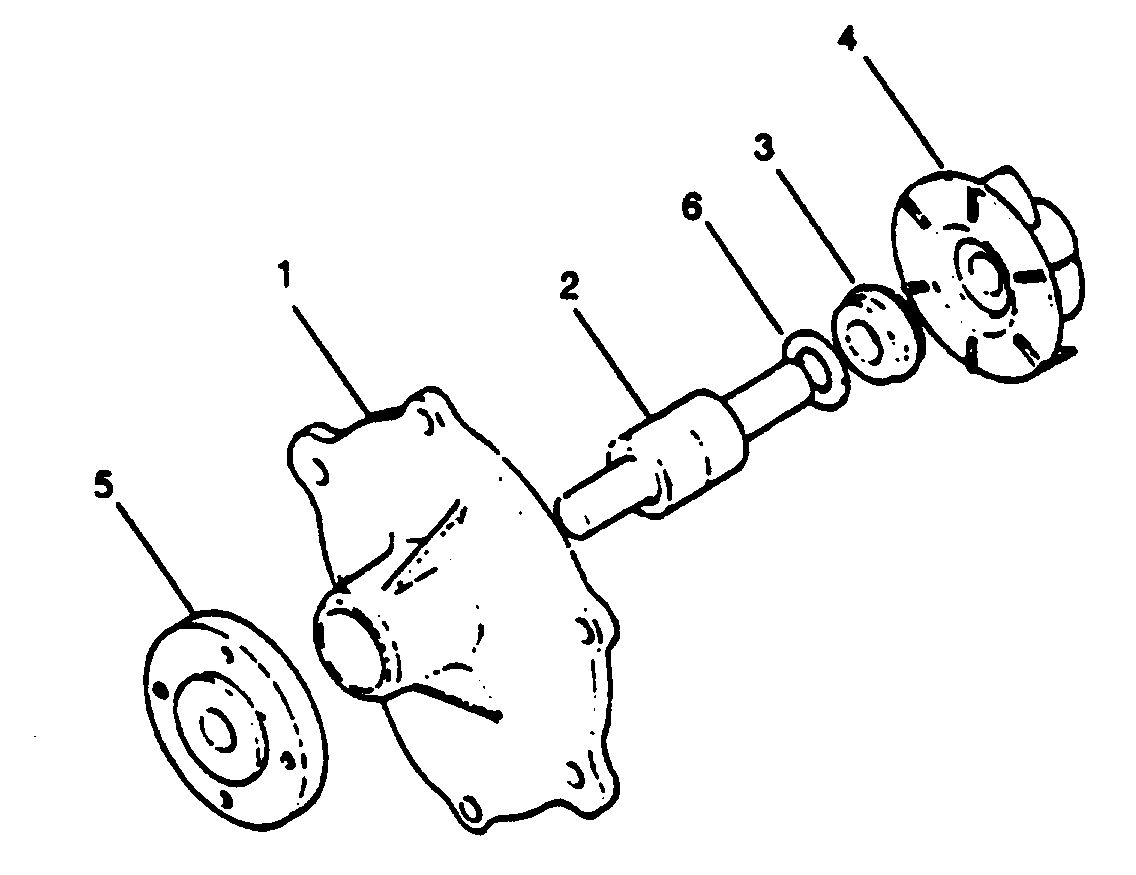 MERCRUISER HINO DIESEL 150 H.P. COOLANT PUMP