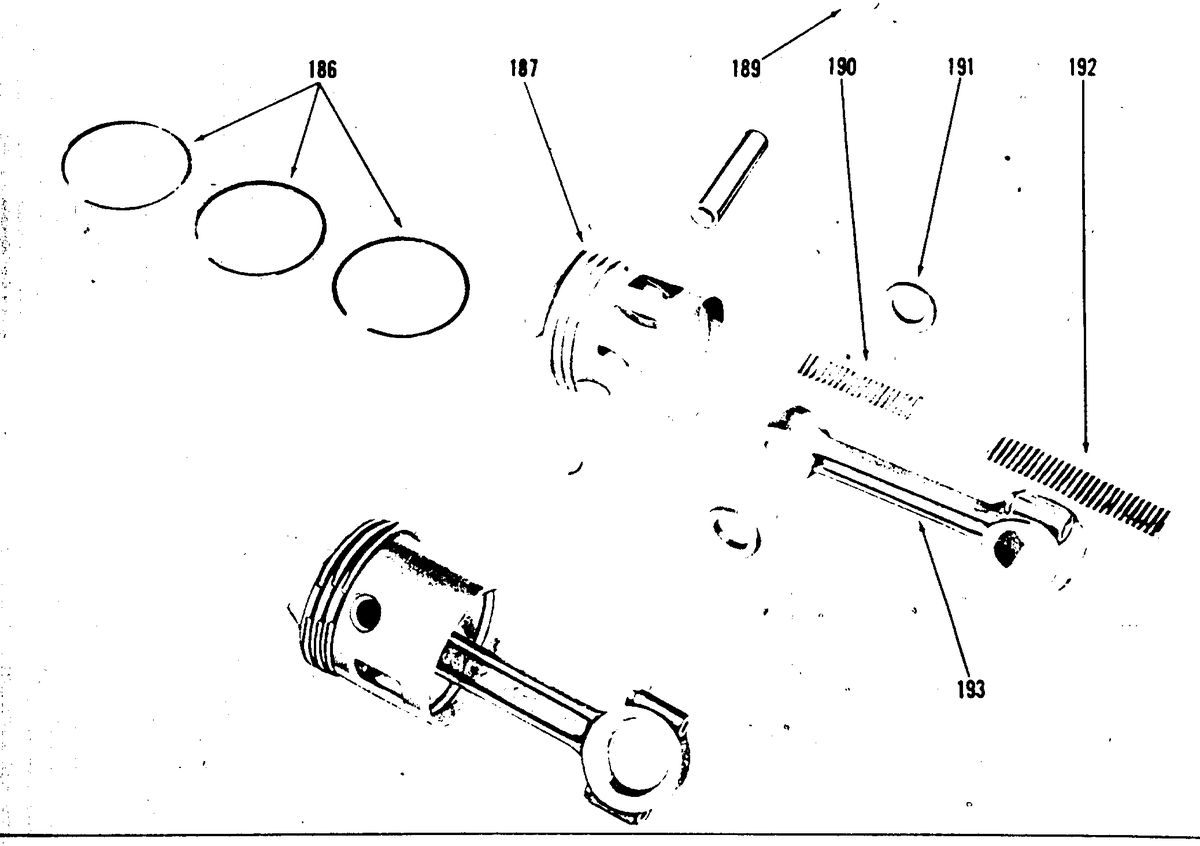 MARK KE4 MARK 7 PISTON AND CONNECTING ROD