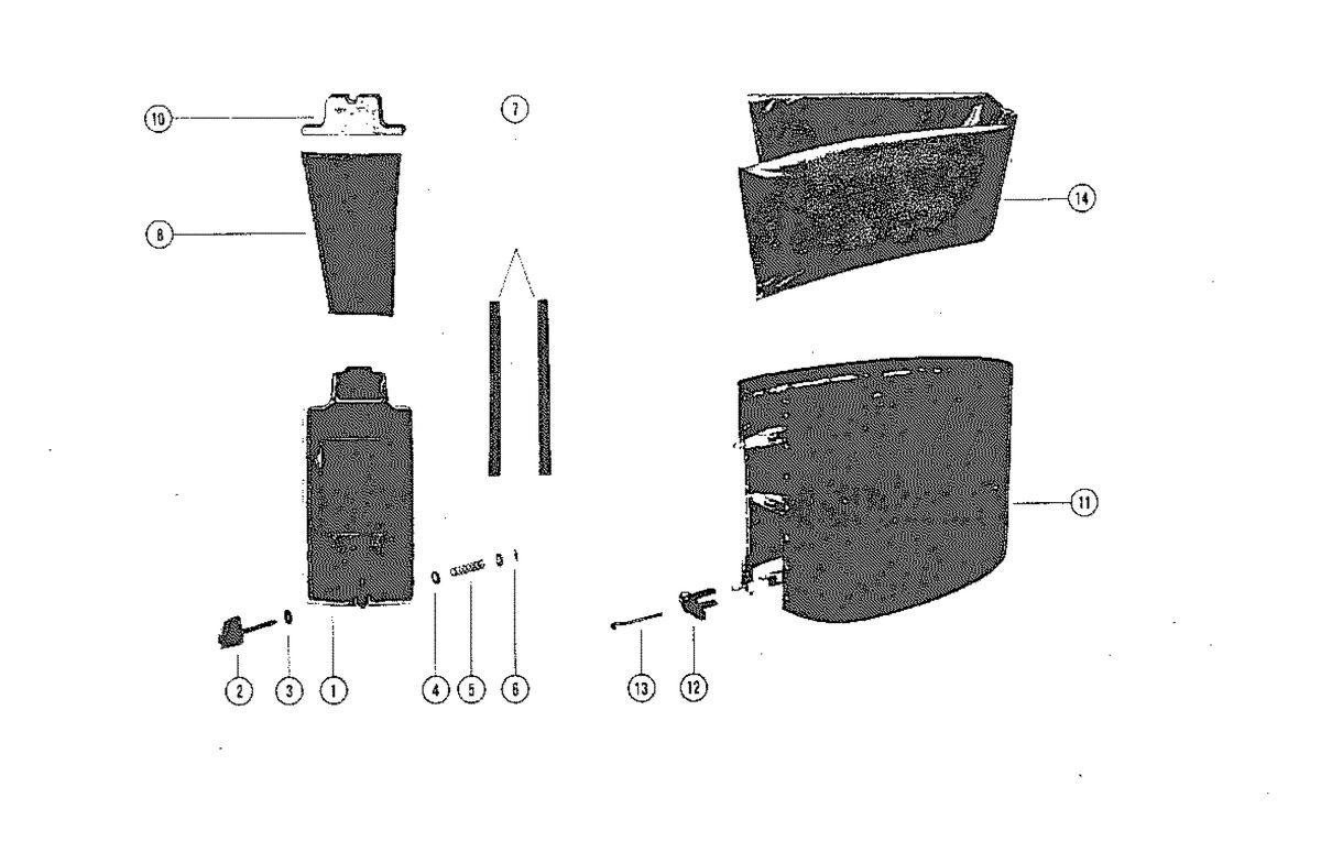 MARINER MARINER 115 COWLING AND FRONT COVER
