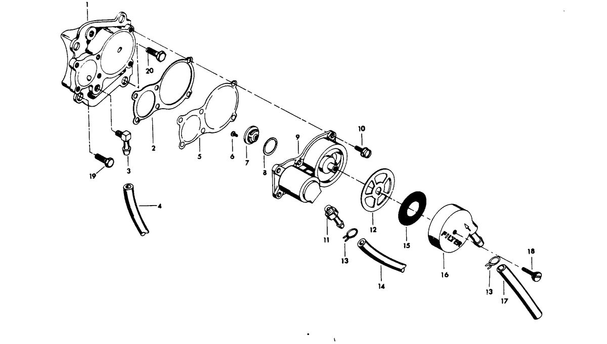 CHRYSLER 35 H.P. FUEL PUMP