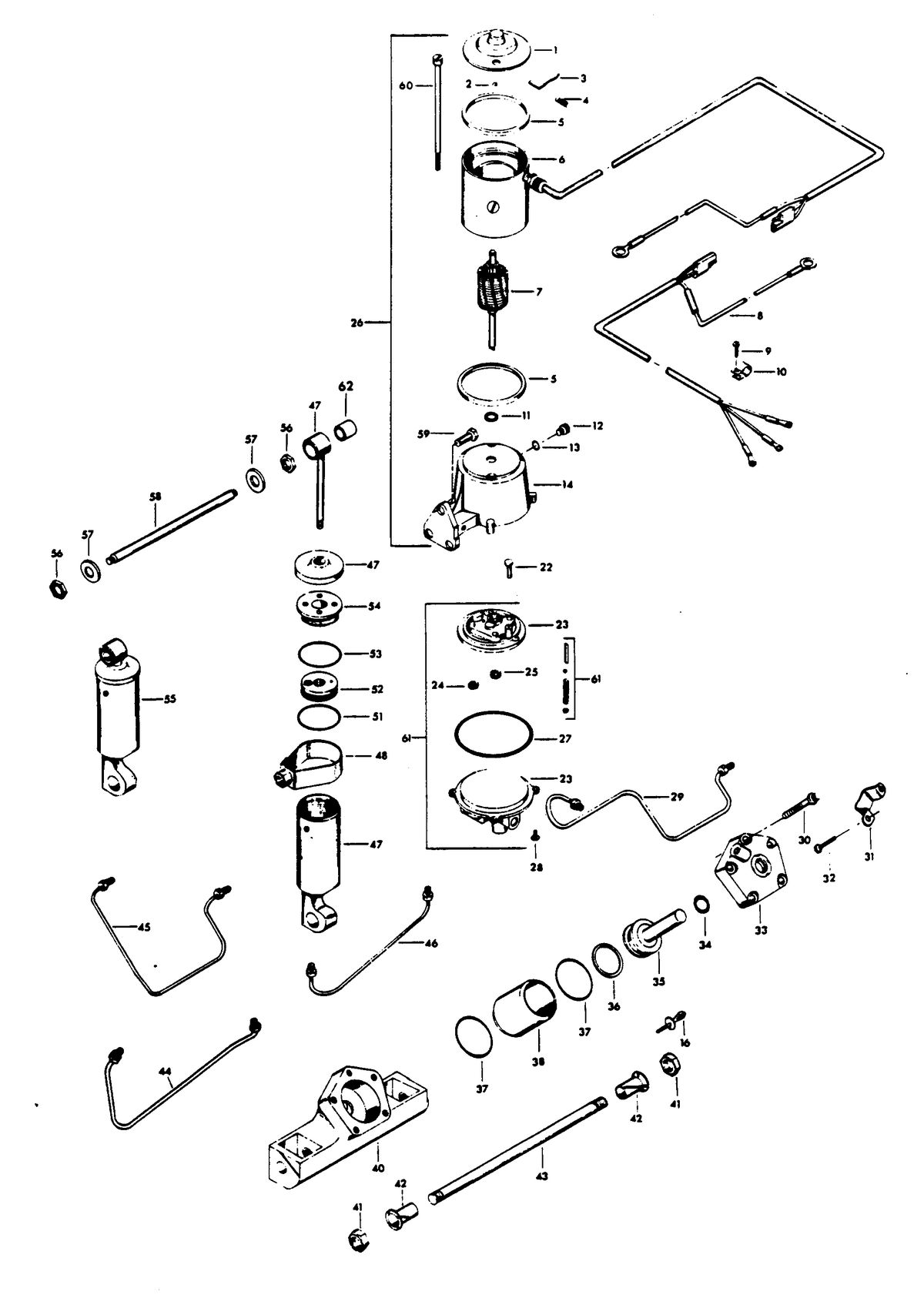 CHRYSLER 140 H.P. POWER TRIM UNIT
