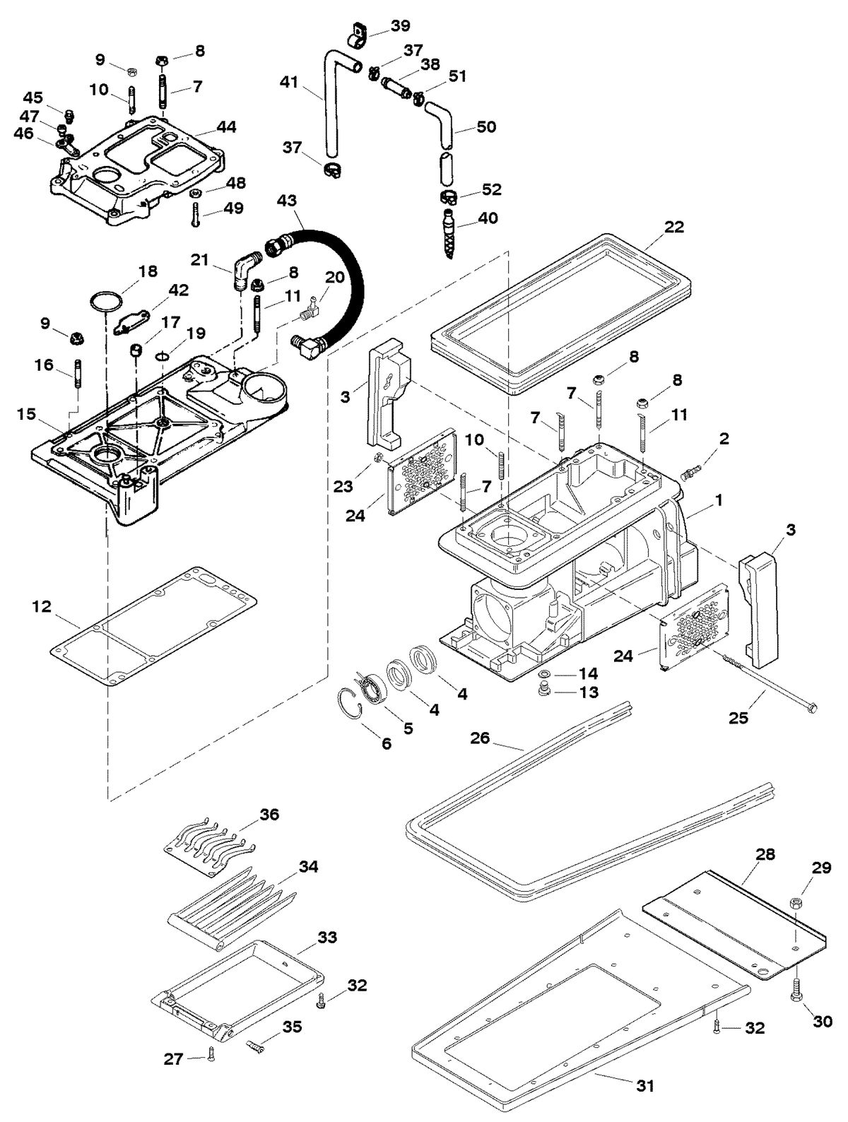 SPORTJET SPORT JET 120 XR2 DRIVE HOUSING COMPONENTS