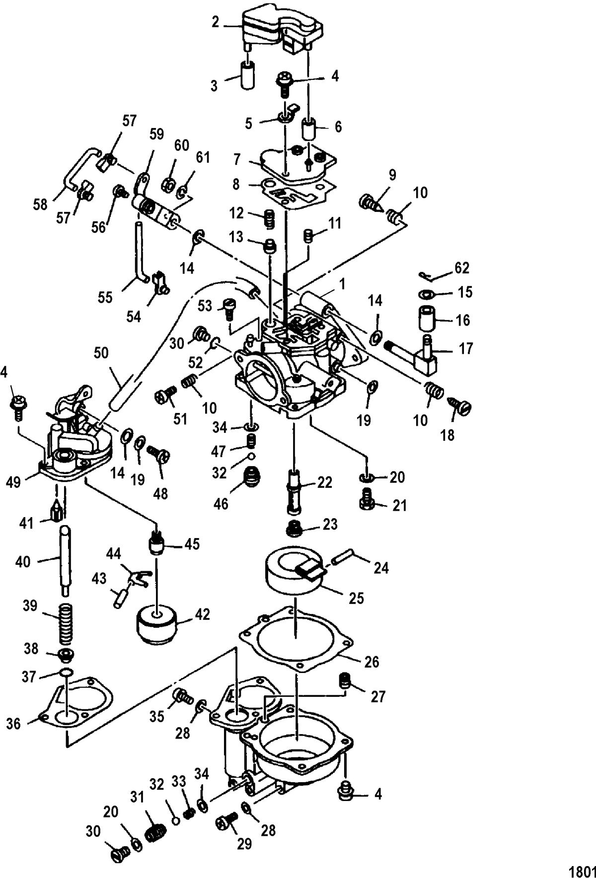 MARINER 25HP KEROSENE CARBURETOR