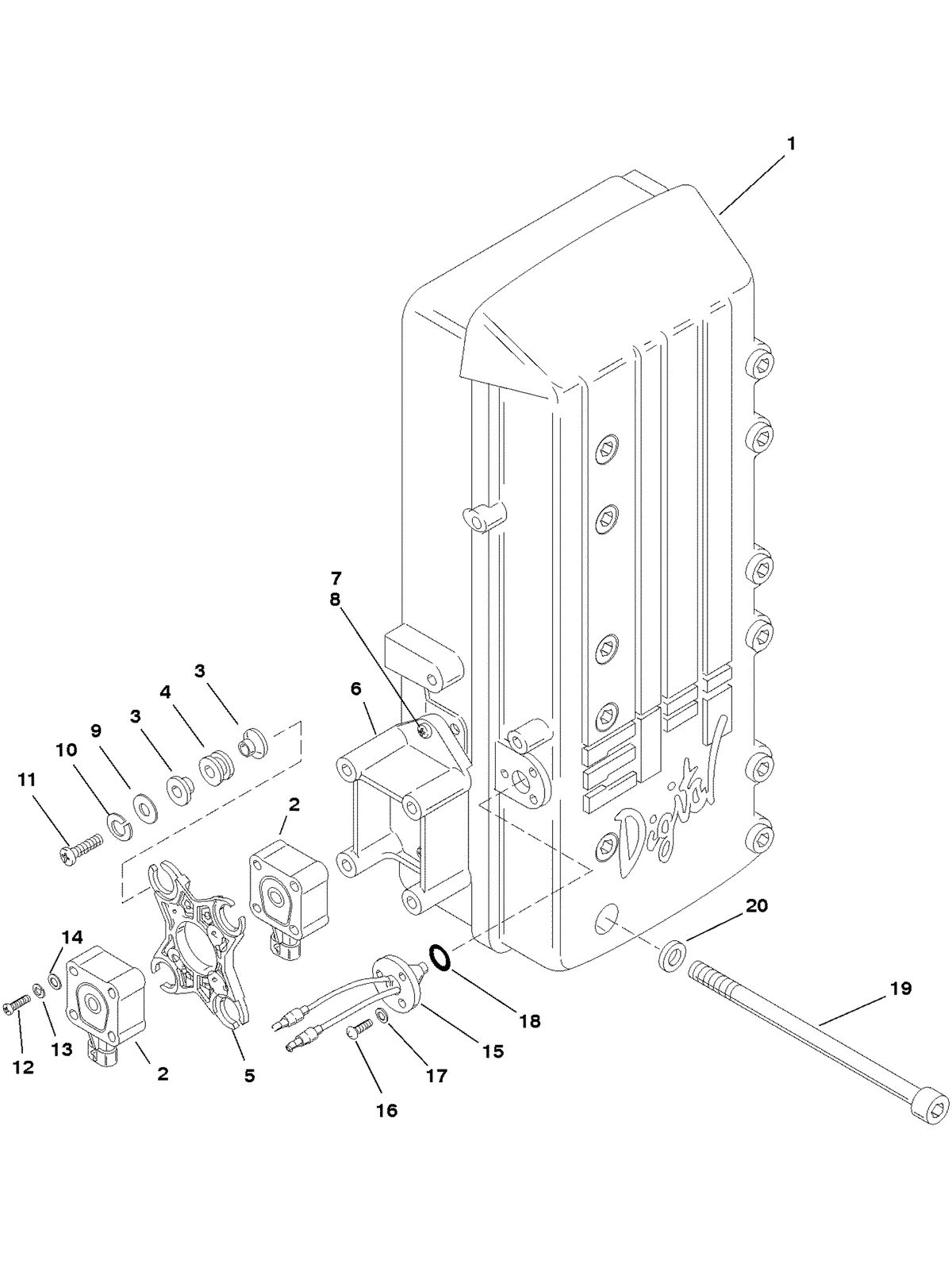 MERCURY/MARINER 200 DFI 3.0L AIR MANAGEMENT SYSTEM