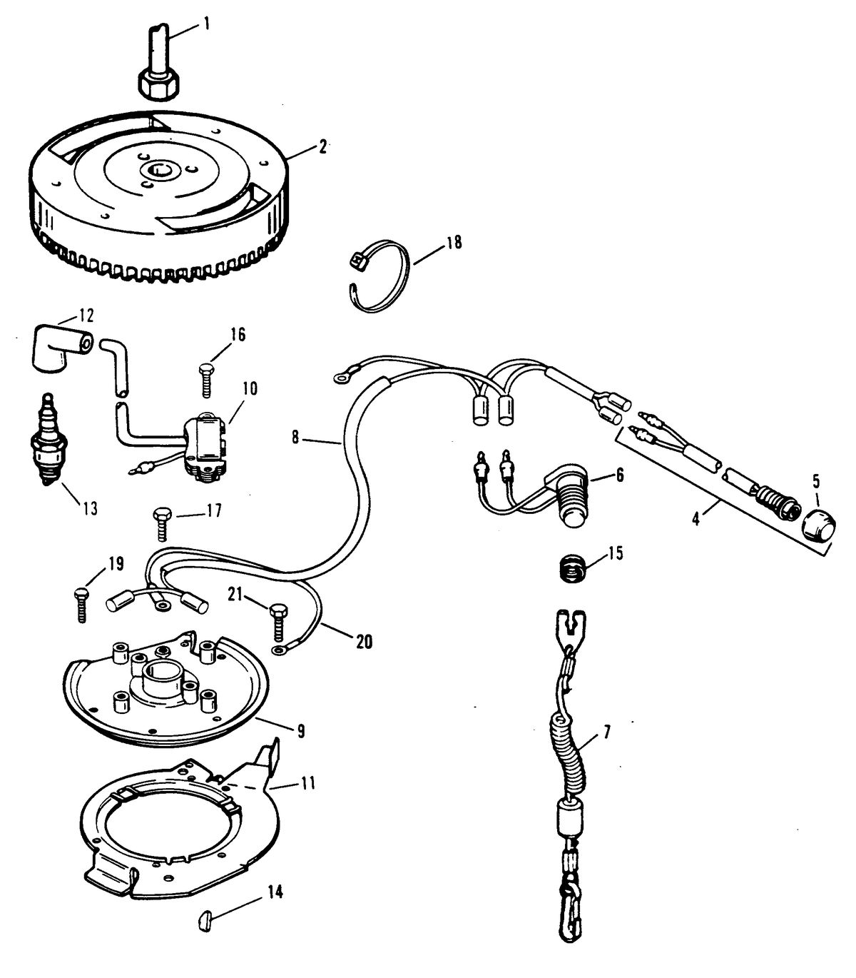 SEARS GAMEFISHER 15 H.P. IGNITION SYSTEM