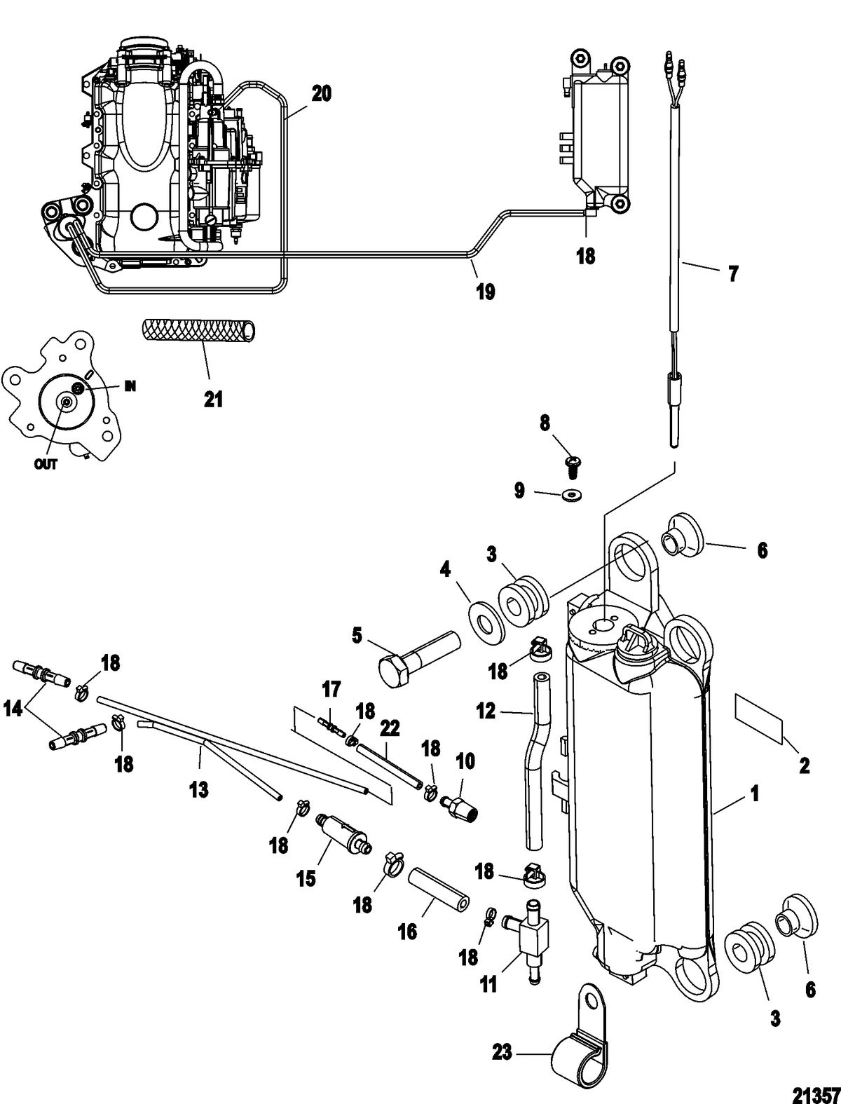 MERCURY/MARINER 150/200 EFI (2.5L) Oil Tank