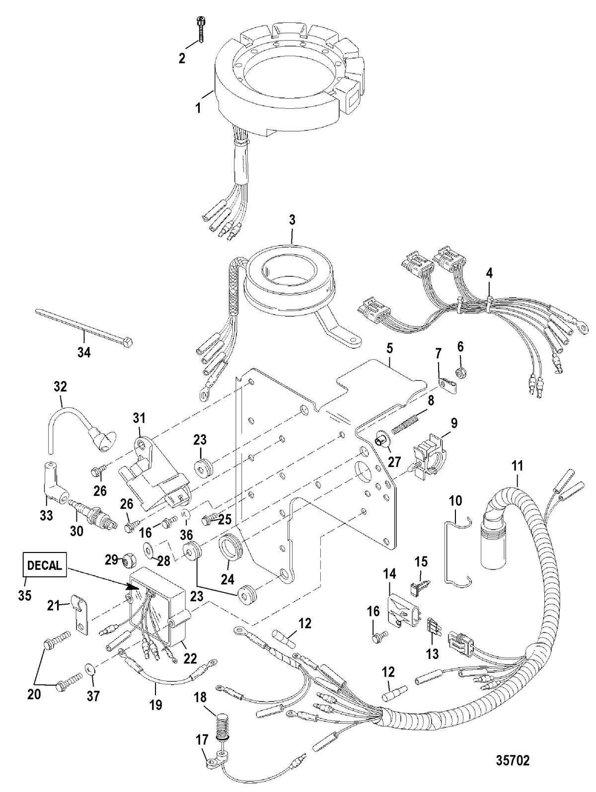 FORCE FORCE 75/90 Ignition Components