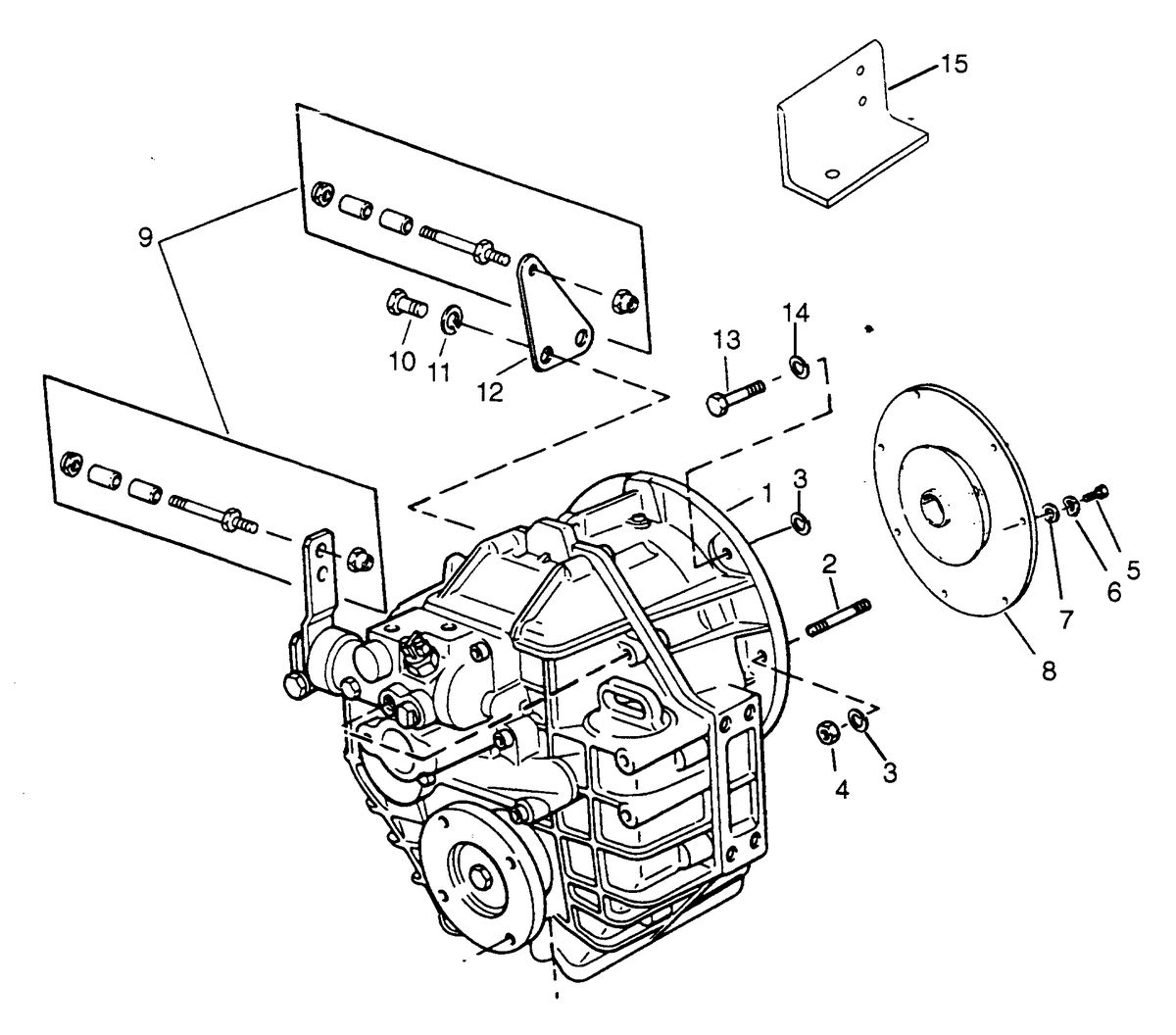 MERCRUISER HINO DIESEL 310 H.P. W06DTA-EAEB TRANSMISSION AND RELATED PARTS