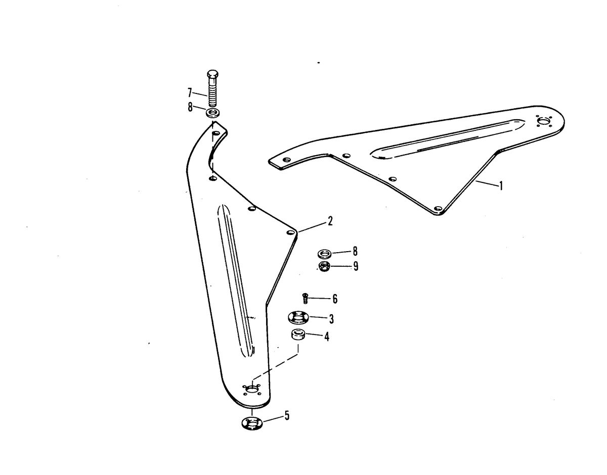 RACE OUTBOARD SST-140 (CARBURETOR) STEERING PLATES