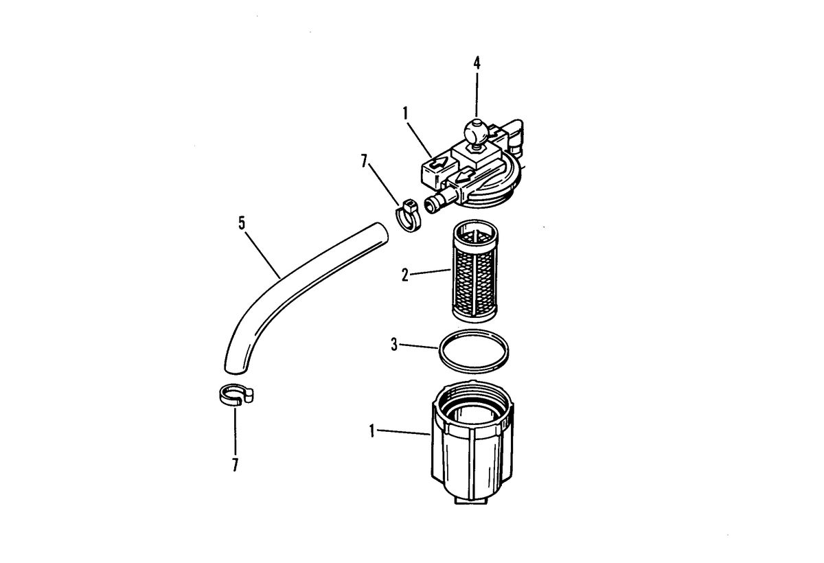 RACE OUTBOARD 10 XS FUEL FILTER ASSEMBLY