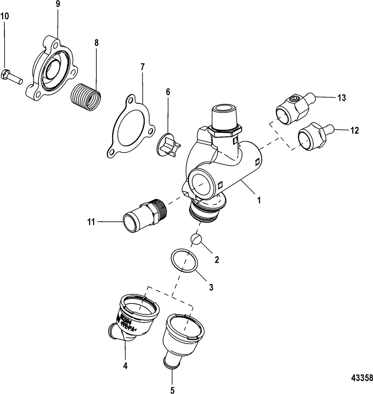 MERCRUISER 8.2 MAG / 8.2 MAG HO EC Poppet Valve Assembly