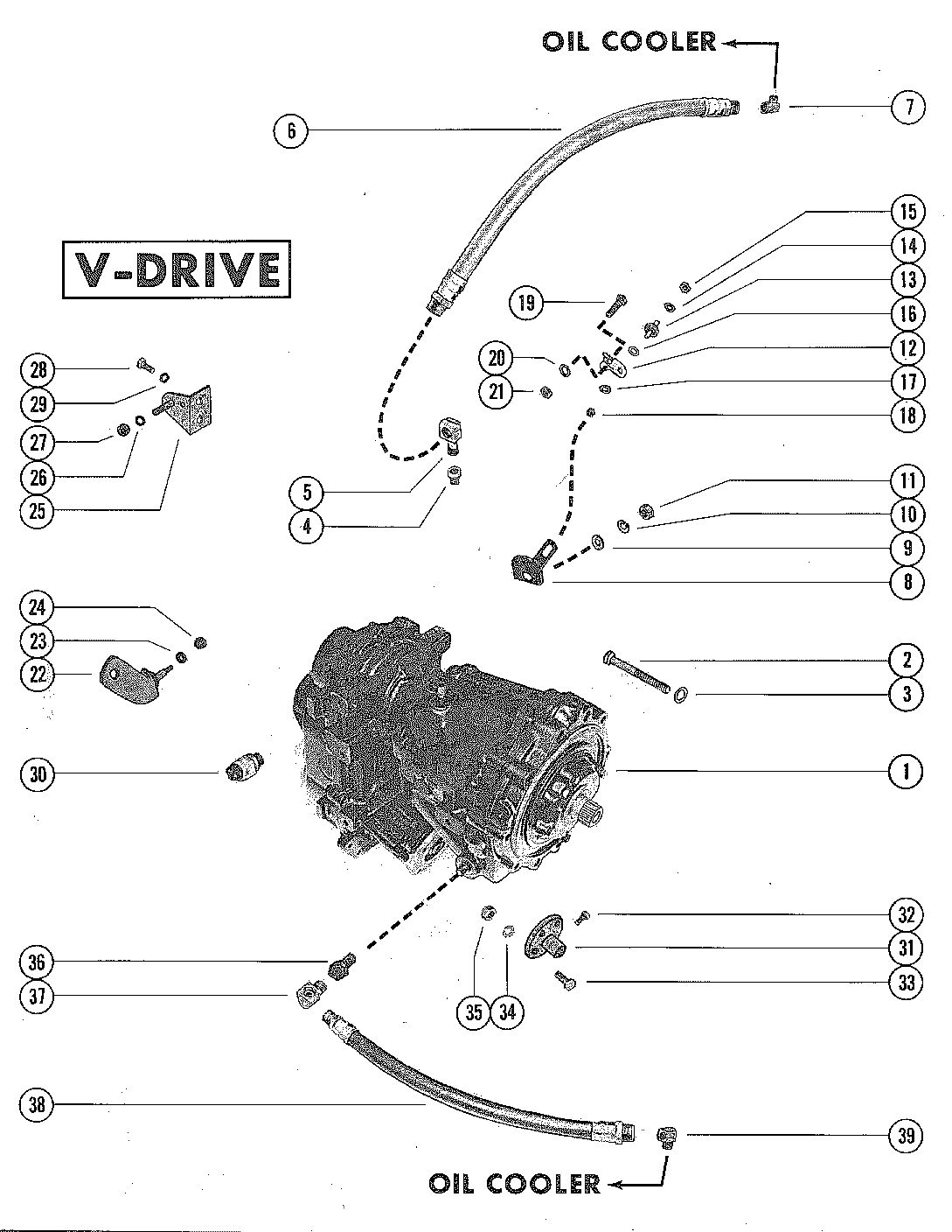 MERCRUISER 325 ENGINE TRANSMISSION ASSEMBLY (V-DRIVE)