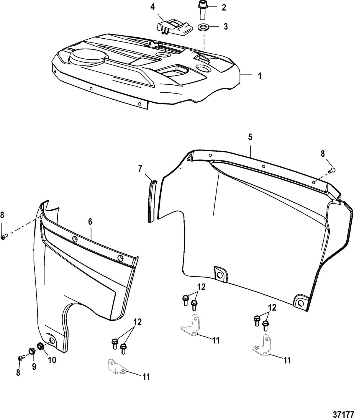 MERCRUISER ZEUS Shroud Assembly