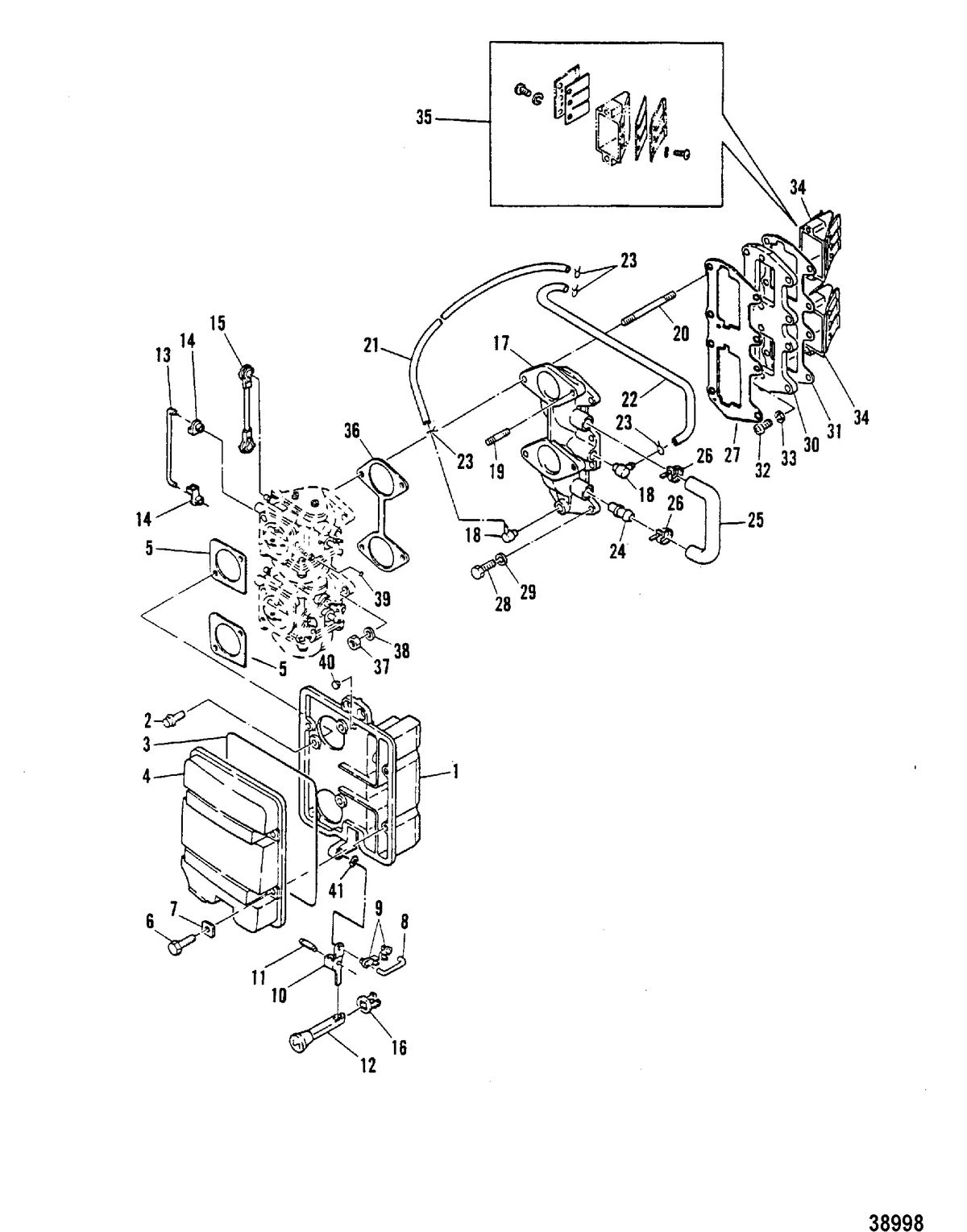 MARINER 40 HP INTAKE MANIFOLD