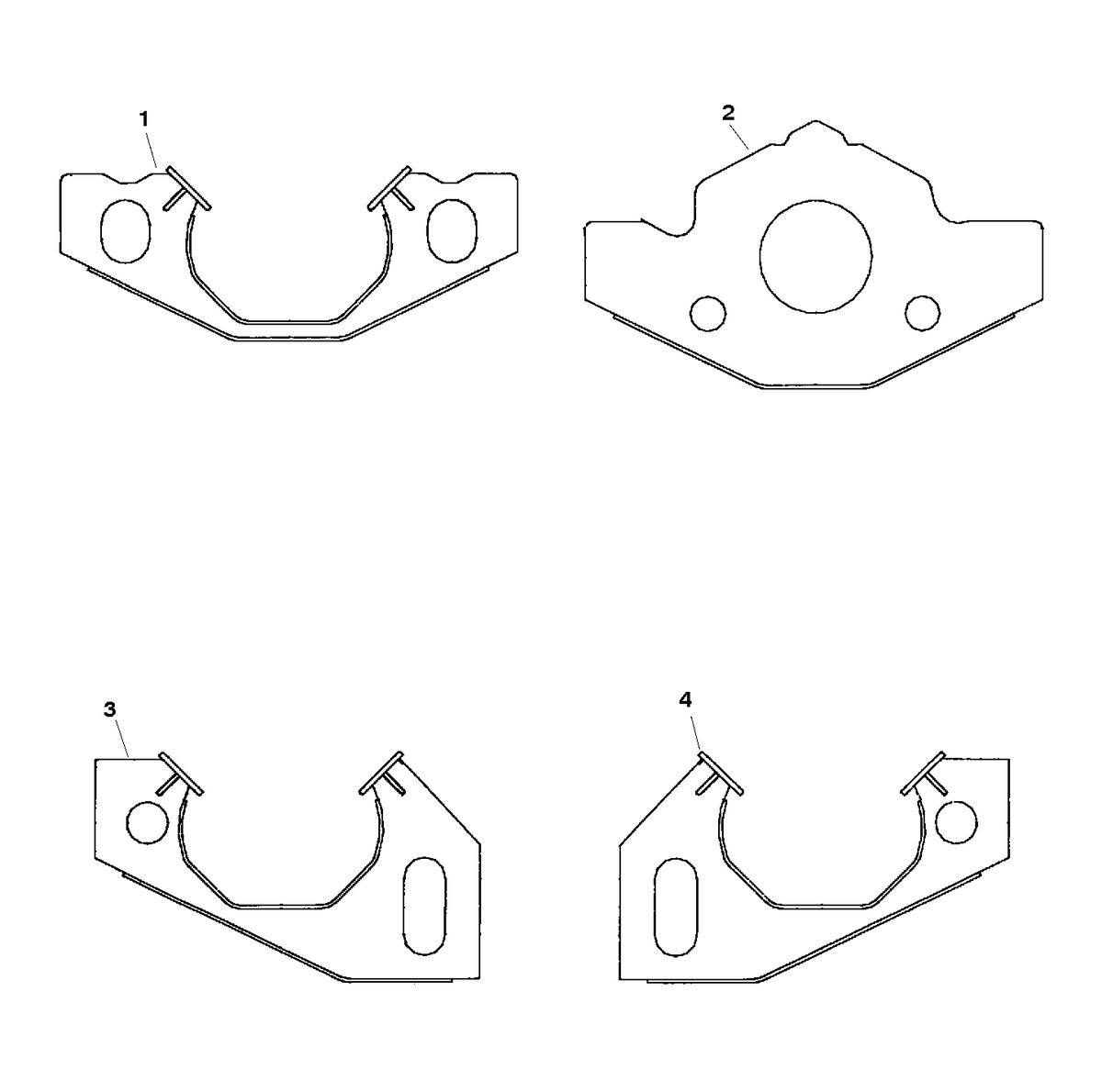 RACE STERNDRIVE HP 500 BULLDOG (540 CID) MOUNT PLATES-ENGINE