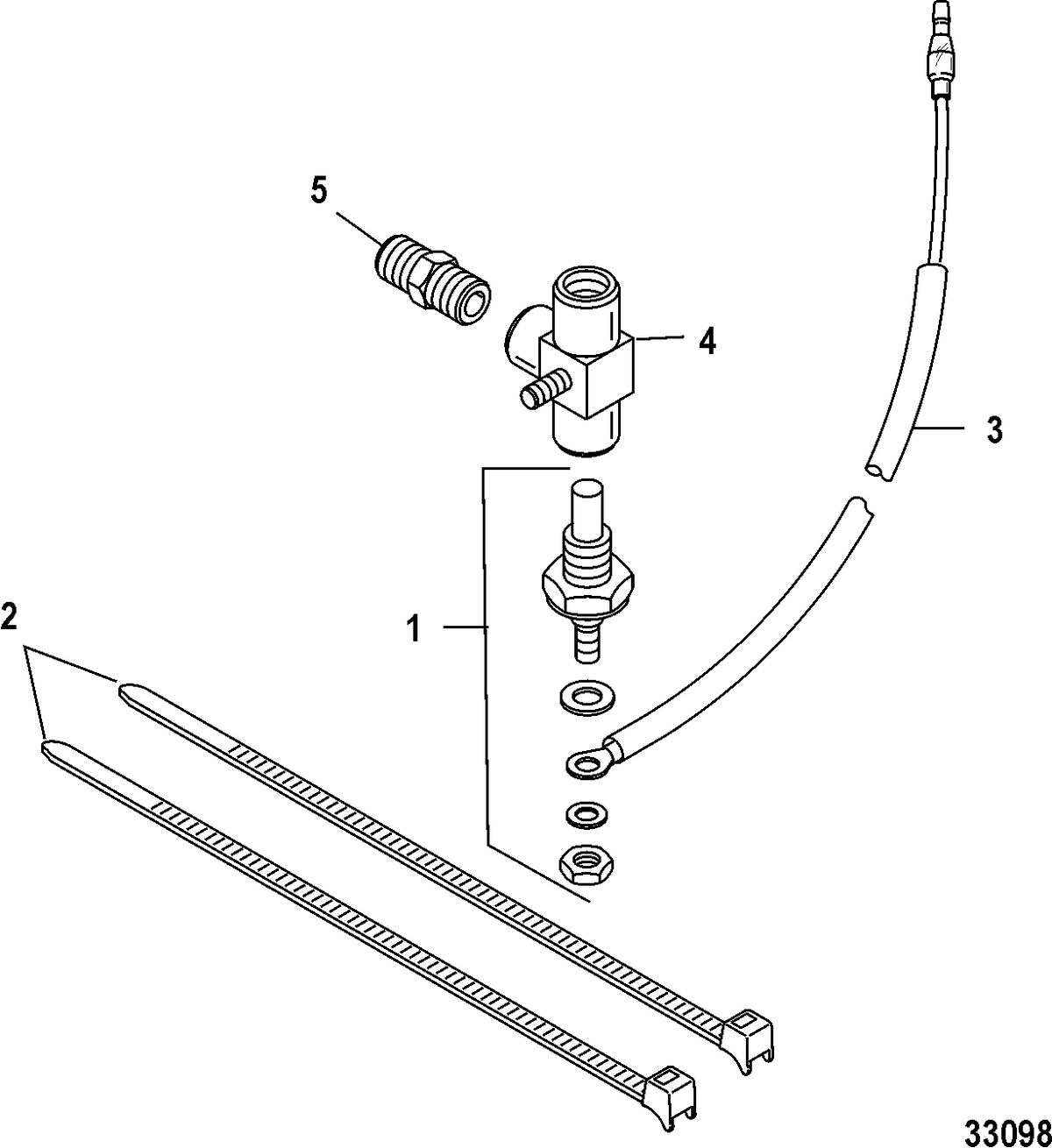 ACCESSORIES ELECTRICAL COMPONENTS AND HARNESSES Temperature Sender Kit(12415A2)