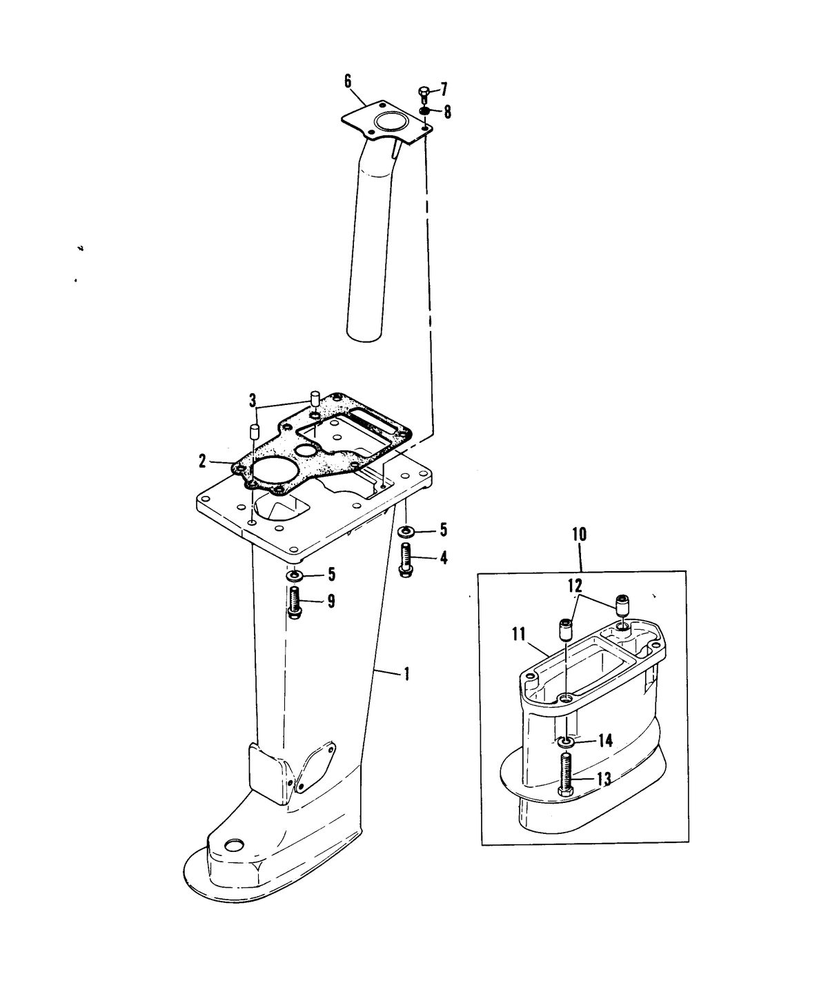 MARINER 15 H.P. W/MARATHON DRIVESHAFT HOUSING