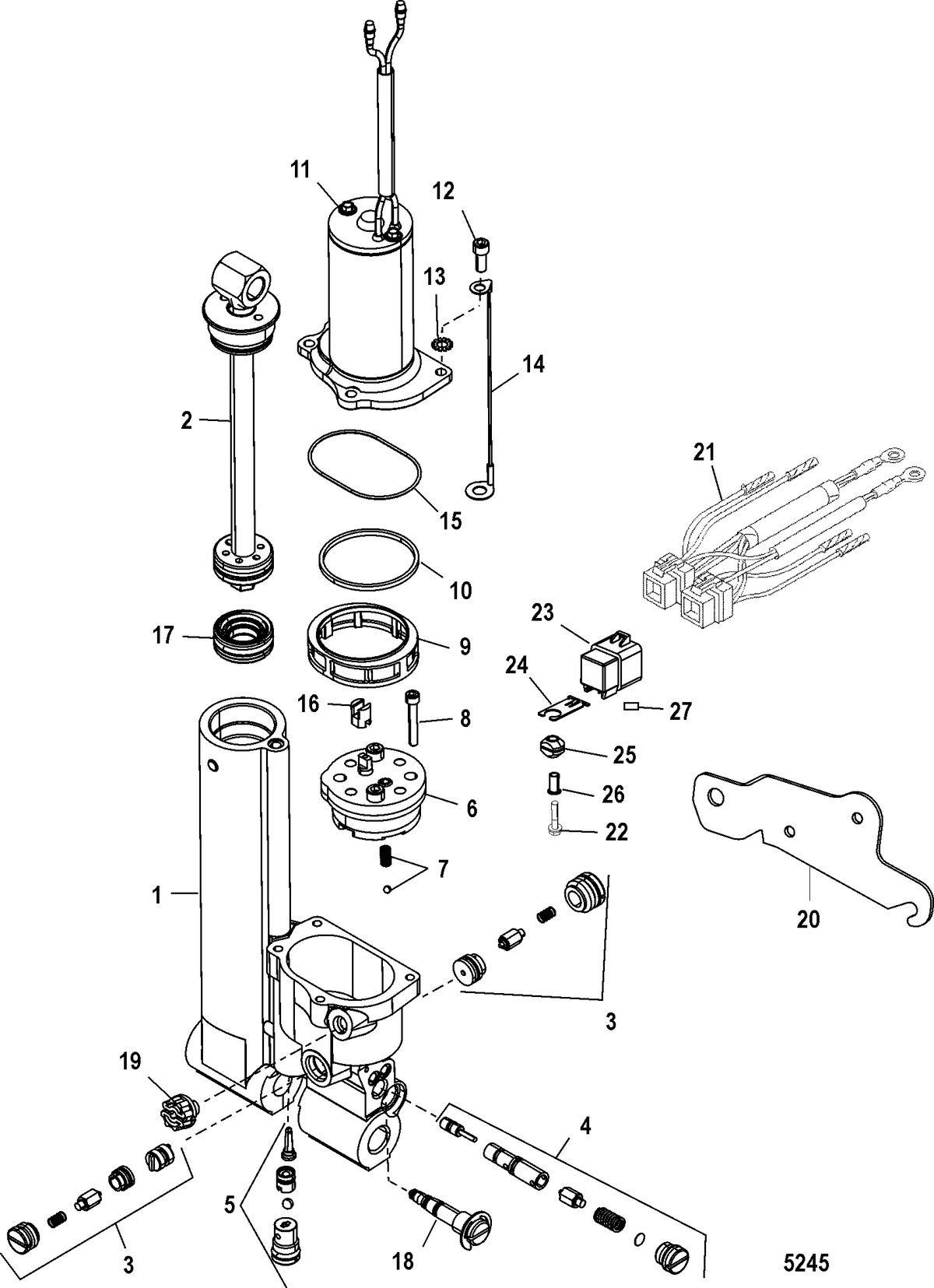MERCURY/MARINER 30/40 (2 CYLINDER) 2-STROKE Power Trim