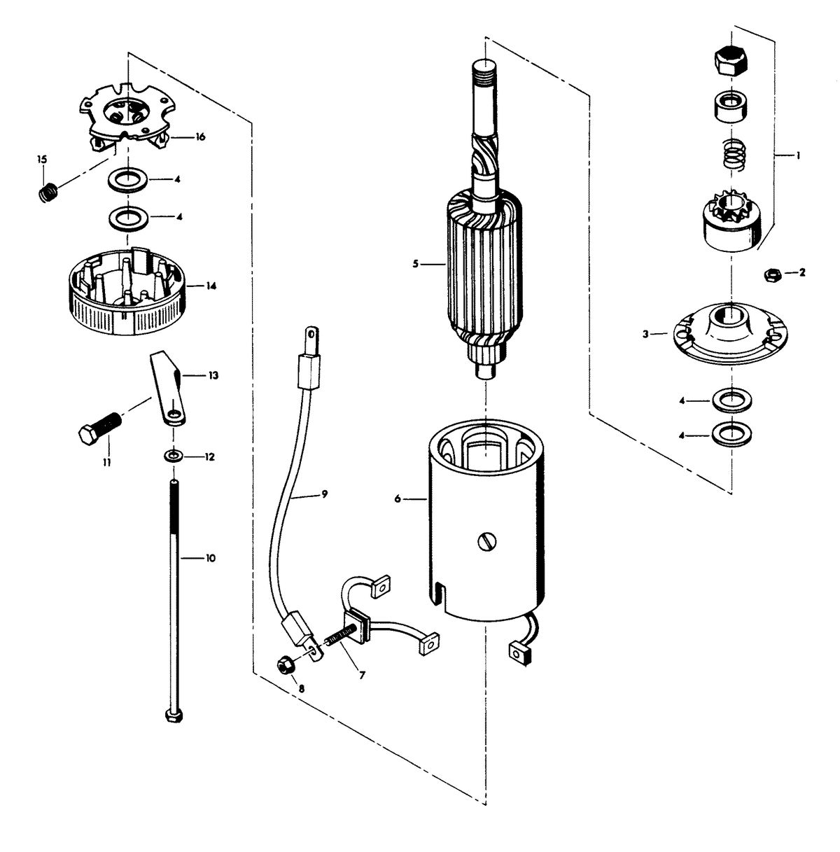 CHRYSLER 100 H.P. STARTER