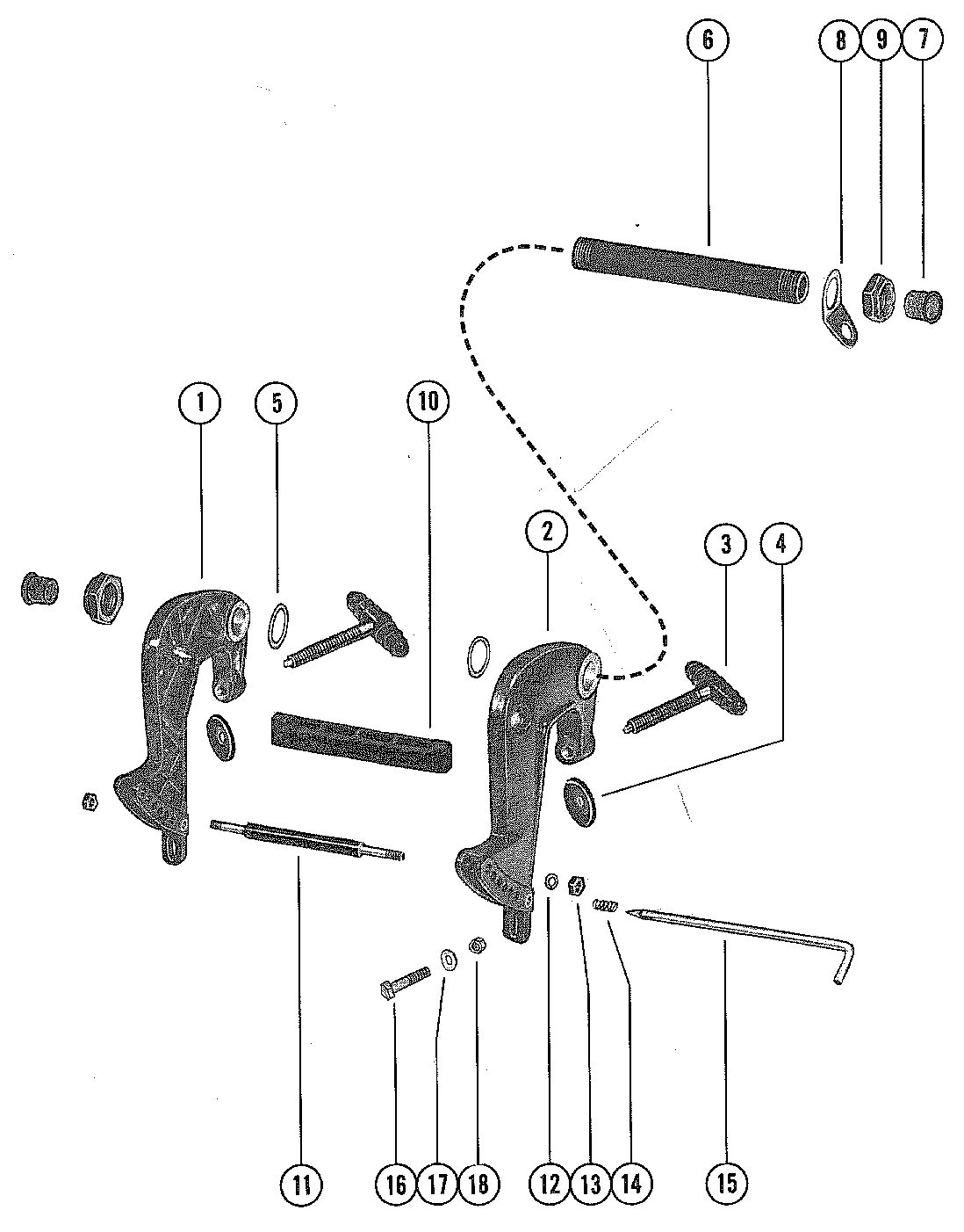 MERCURY MERC 110 CLAMP BRACKET ASSEMBLY