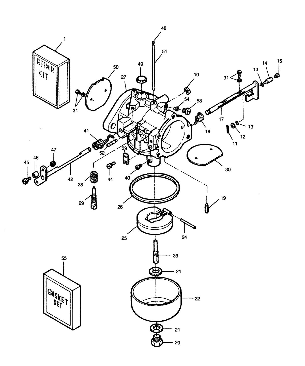 FORCE FORCE 1991 120 H.P "B" MODEL L-DRIVE CARBURETOR